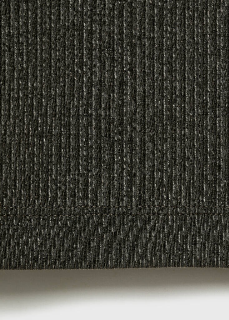 Ribbed top — Charcoal