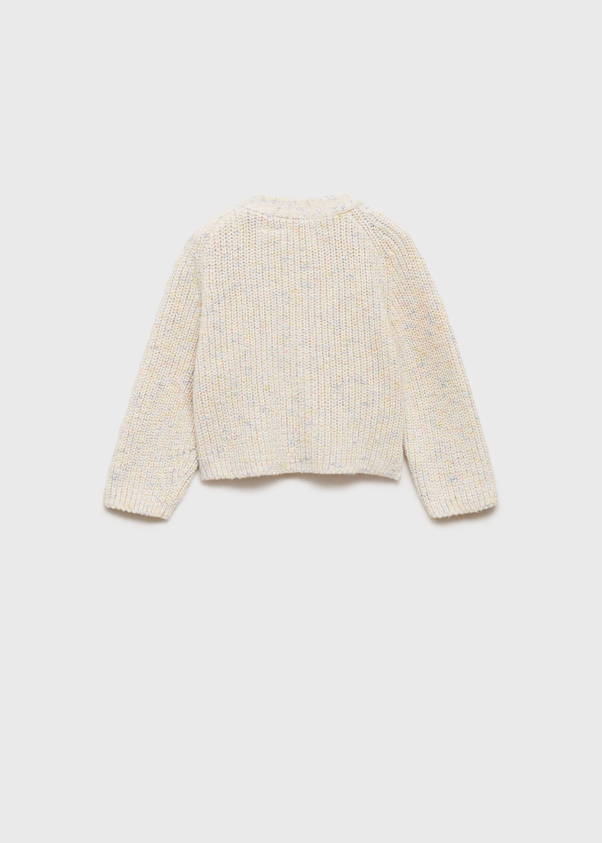 Flecked knit cardigan - Reverse of the article