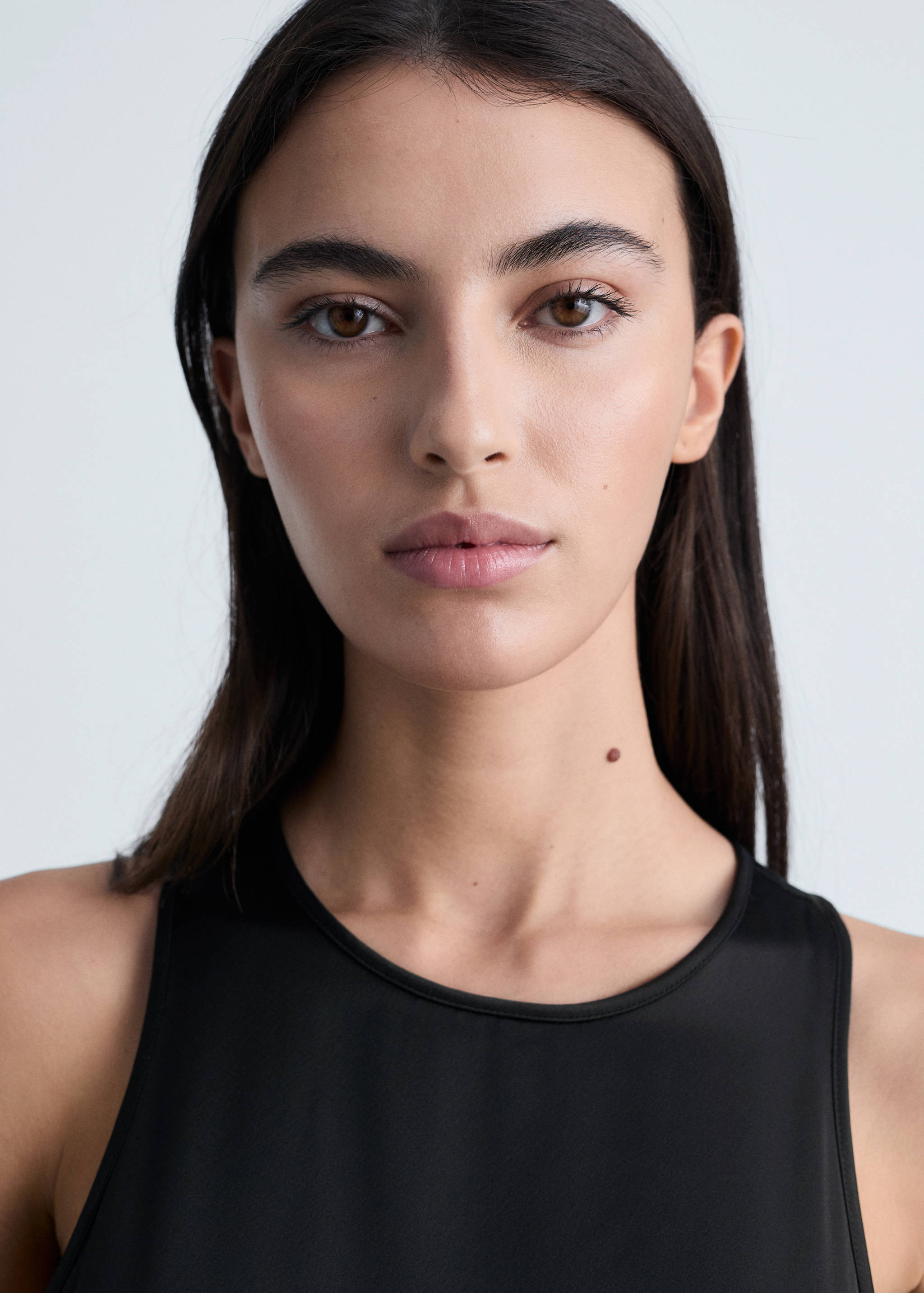 Robe satinée maxi-fleur - Détail de l'article 1