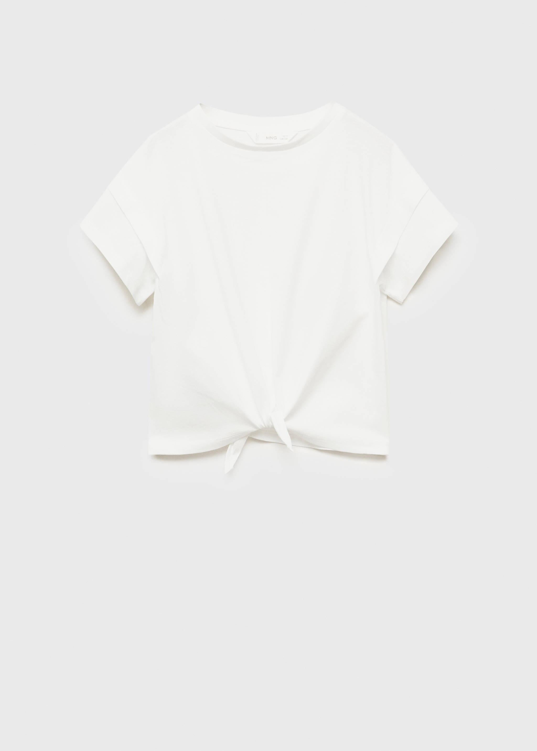 Cotton t-shirt with knot detail - Article without model