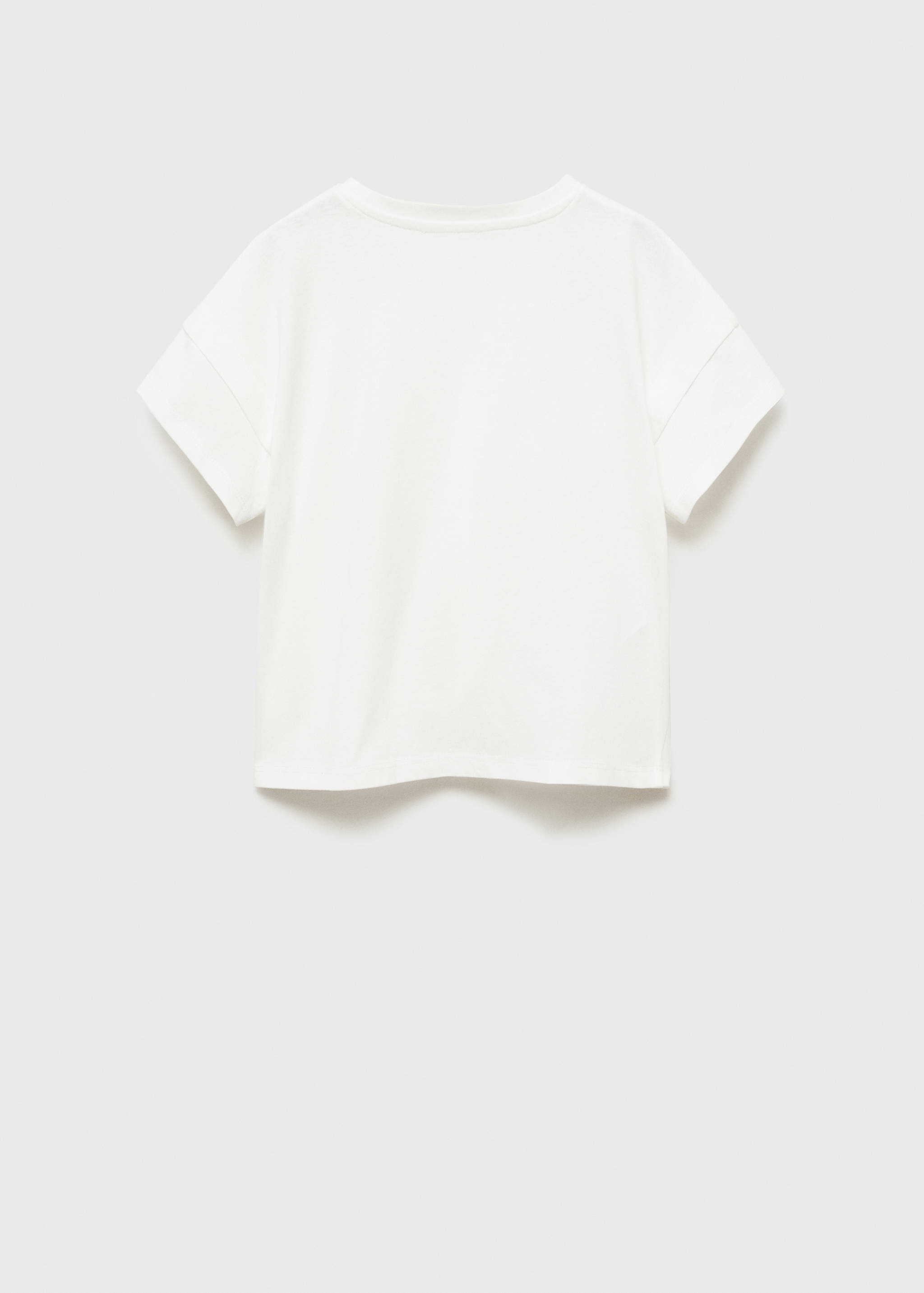 Cotton t-shirt with knot detail - Reverse of the article