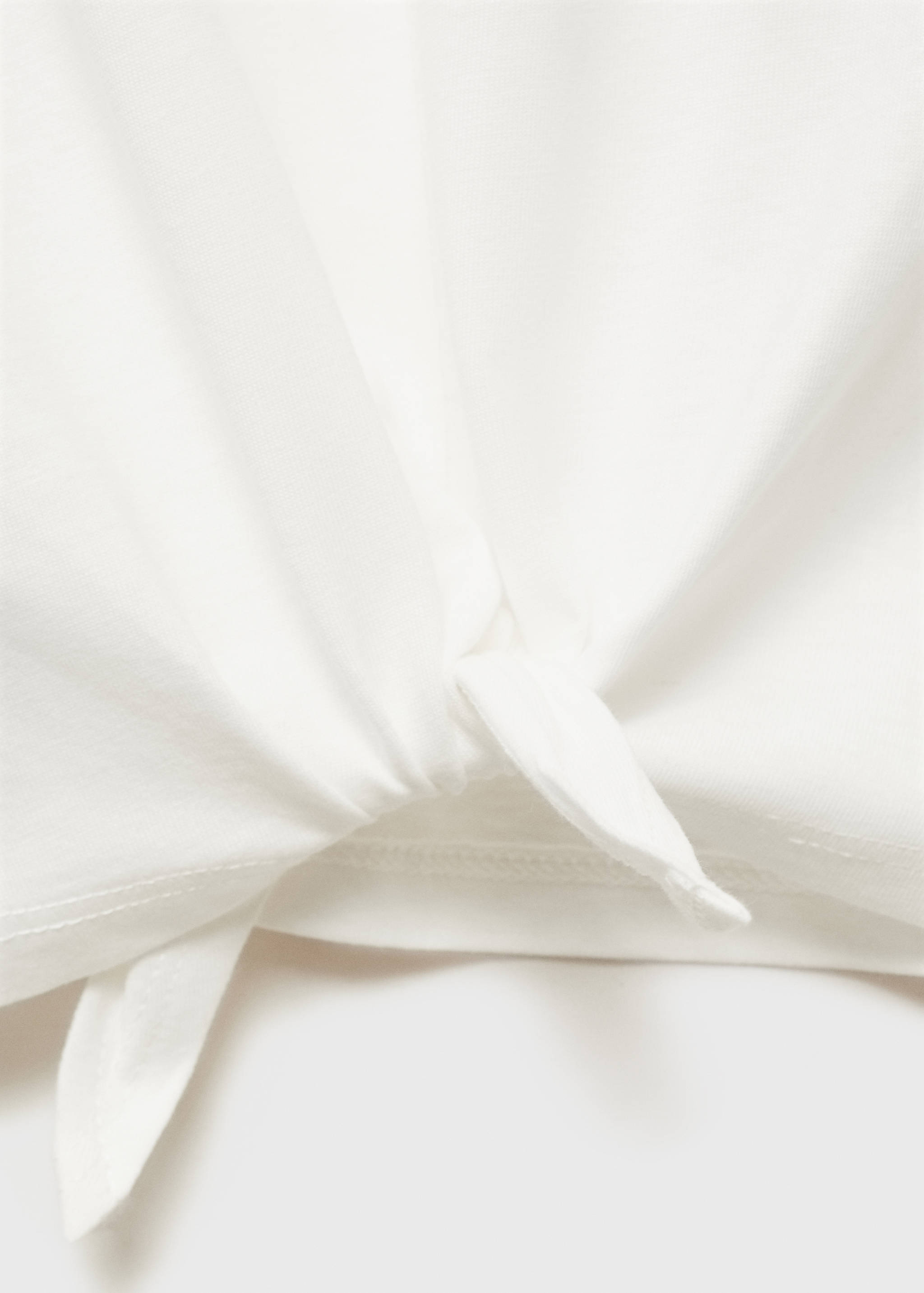 Cotton t-shirt with knot detail - Details of the article 8