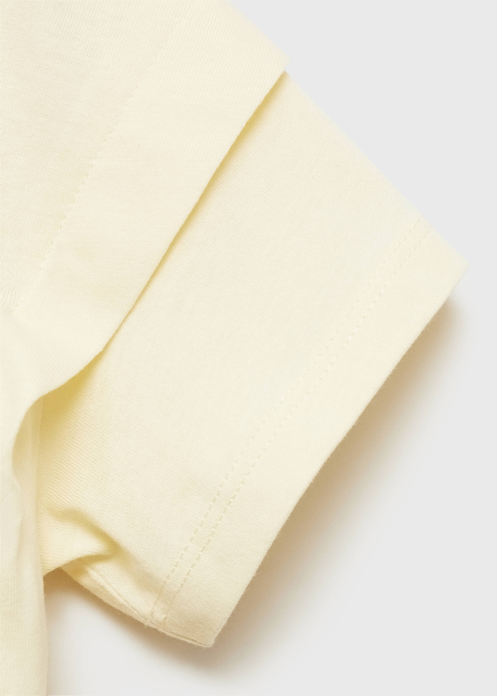 Cotton t-shirt with knot detail - Details of the article 0
