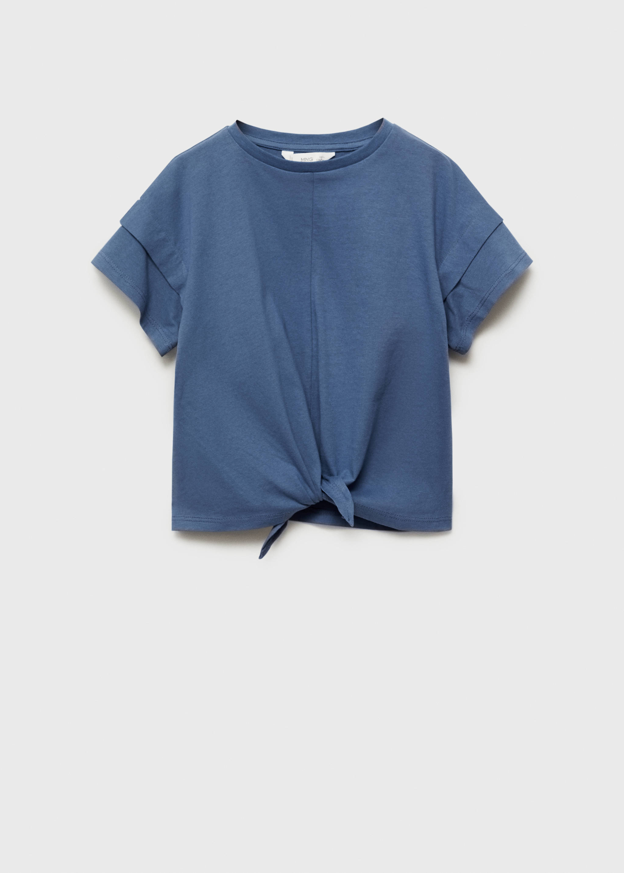 Cotton t-shirt with knot detail - Article without model