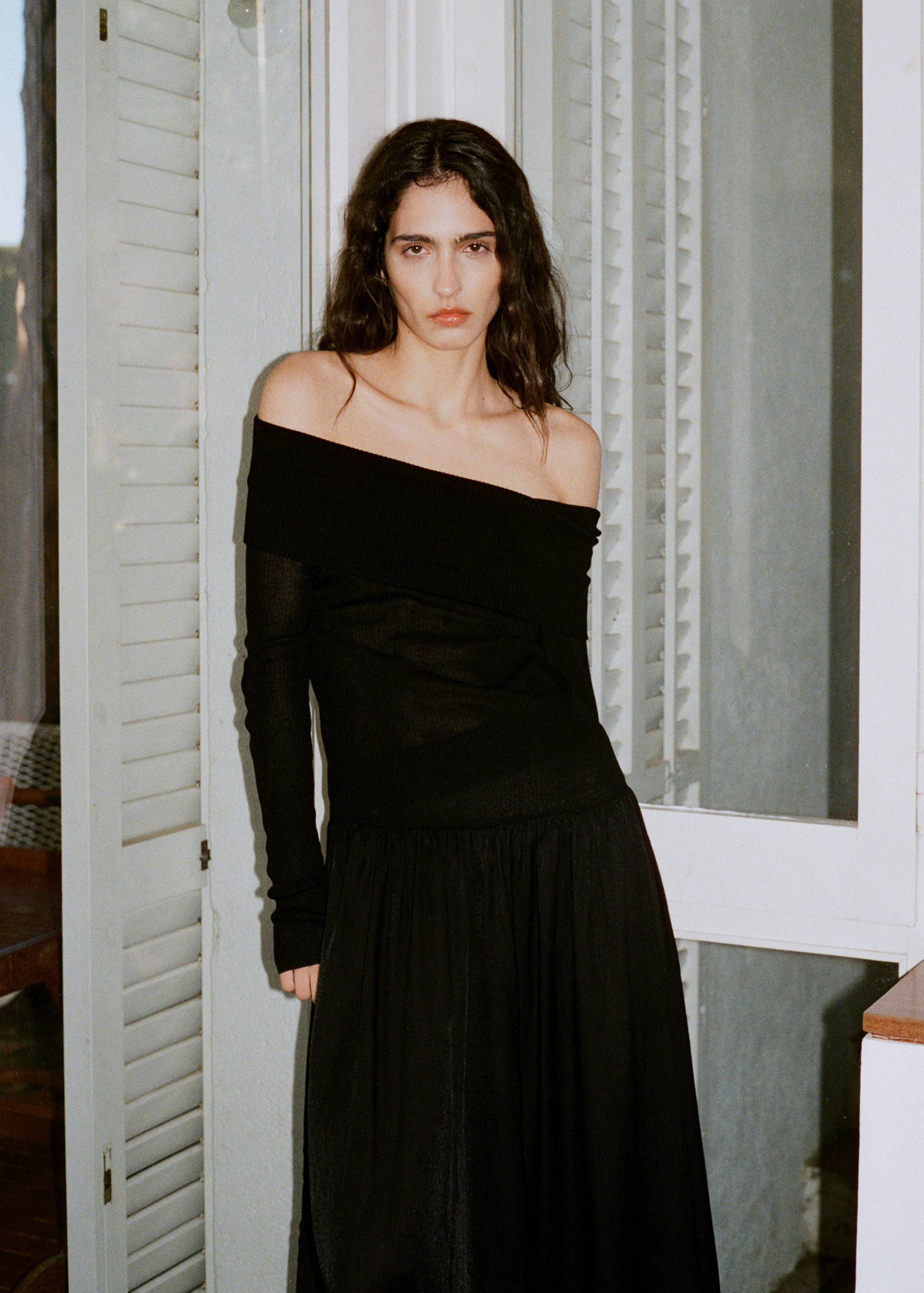 Vestido caicai de tecido combinado - Pormenor do artigo 6