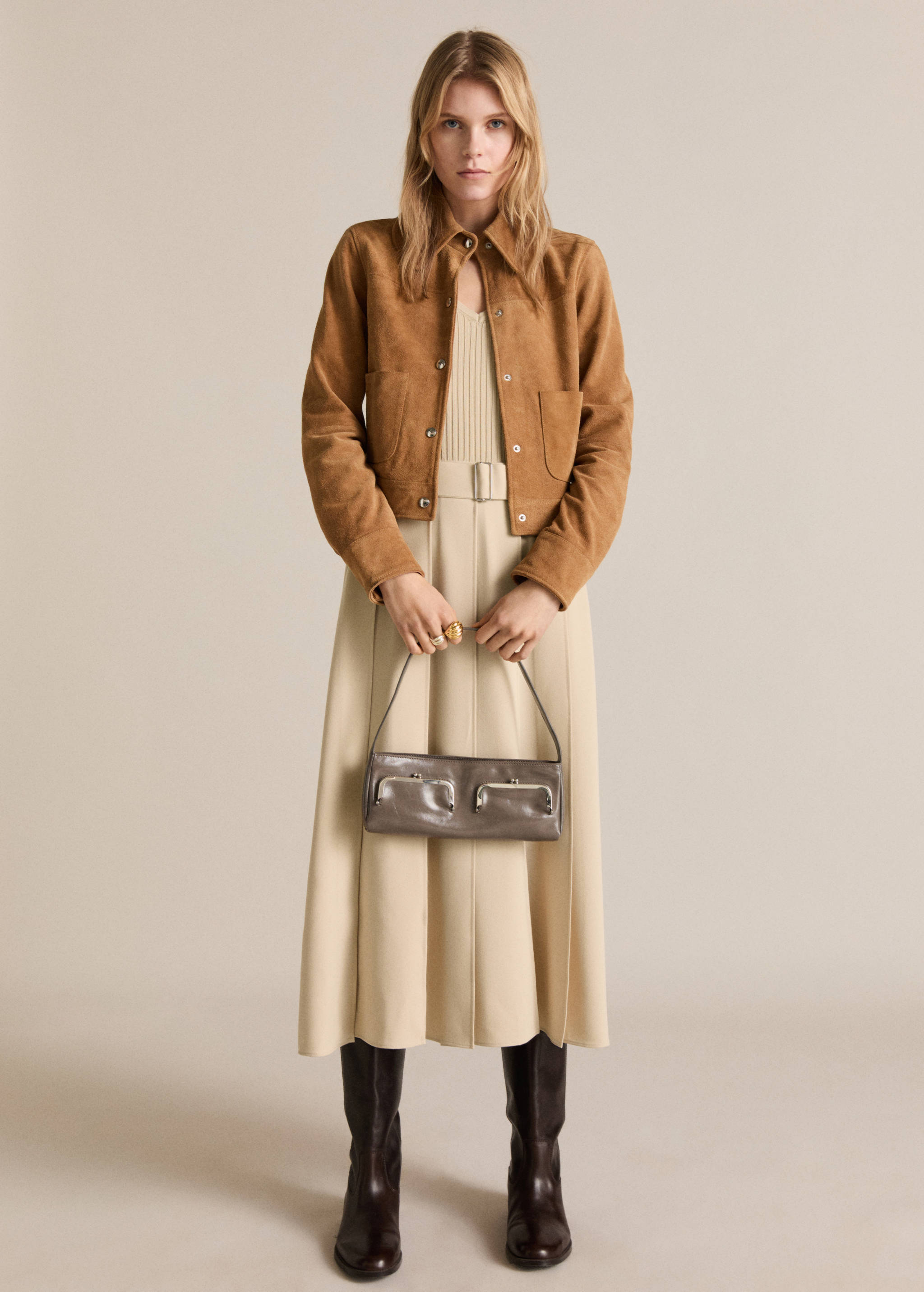 Suede leather jacket - General plane