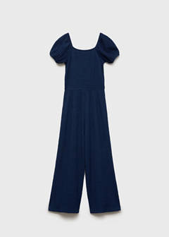 Textured long jumpsuit — Night Blue 6