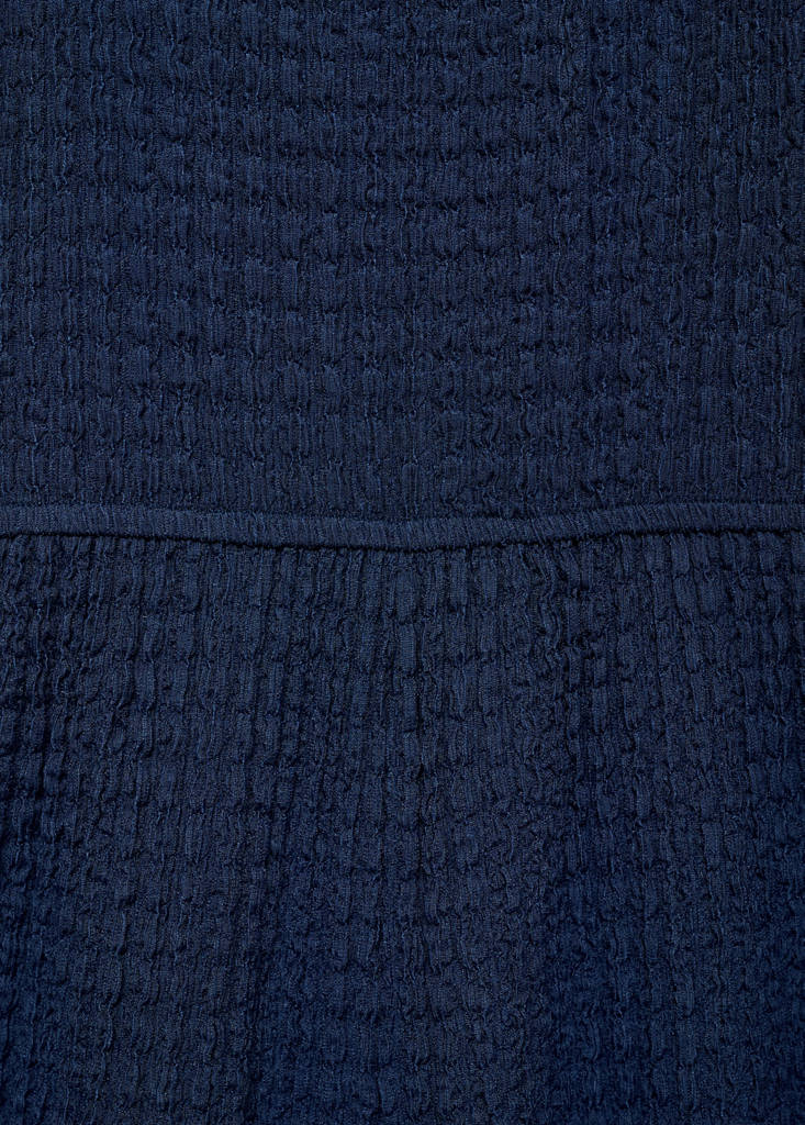Textured long jumpsuit — Night Blue