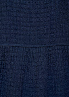 Textured long jumpsuit — Night Blue 7