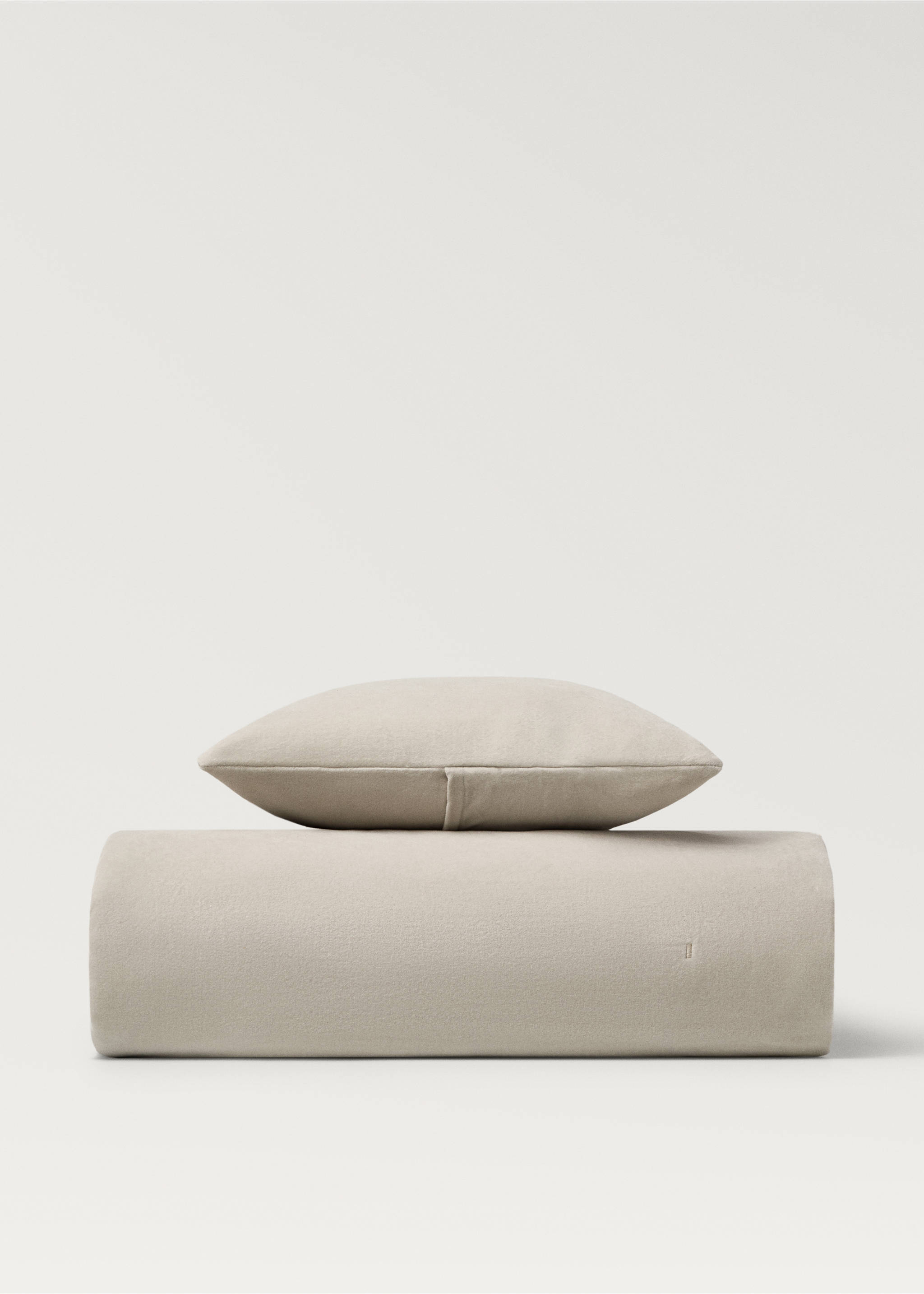 Beşik için kadife pamuklu garment-dyed  yorgan - Ürün detayı 4, Açık/Pastel Gri. Ref: 87035145-00.