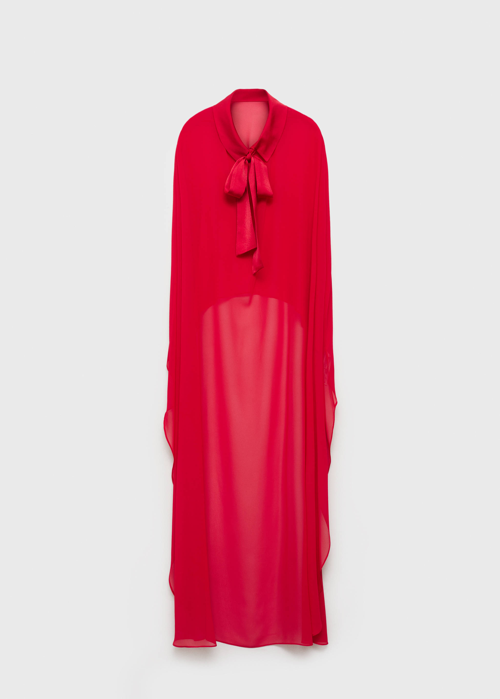 Long cape with bow - Article without model