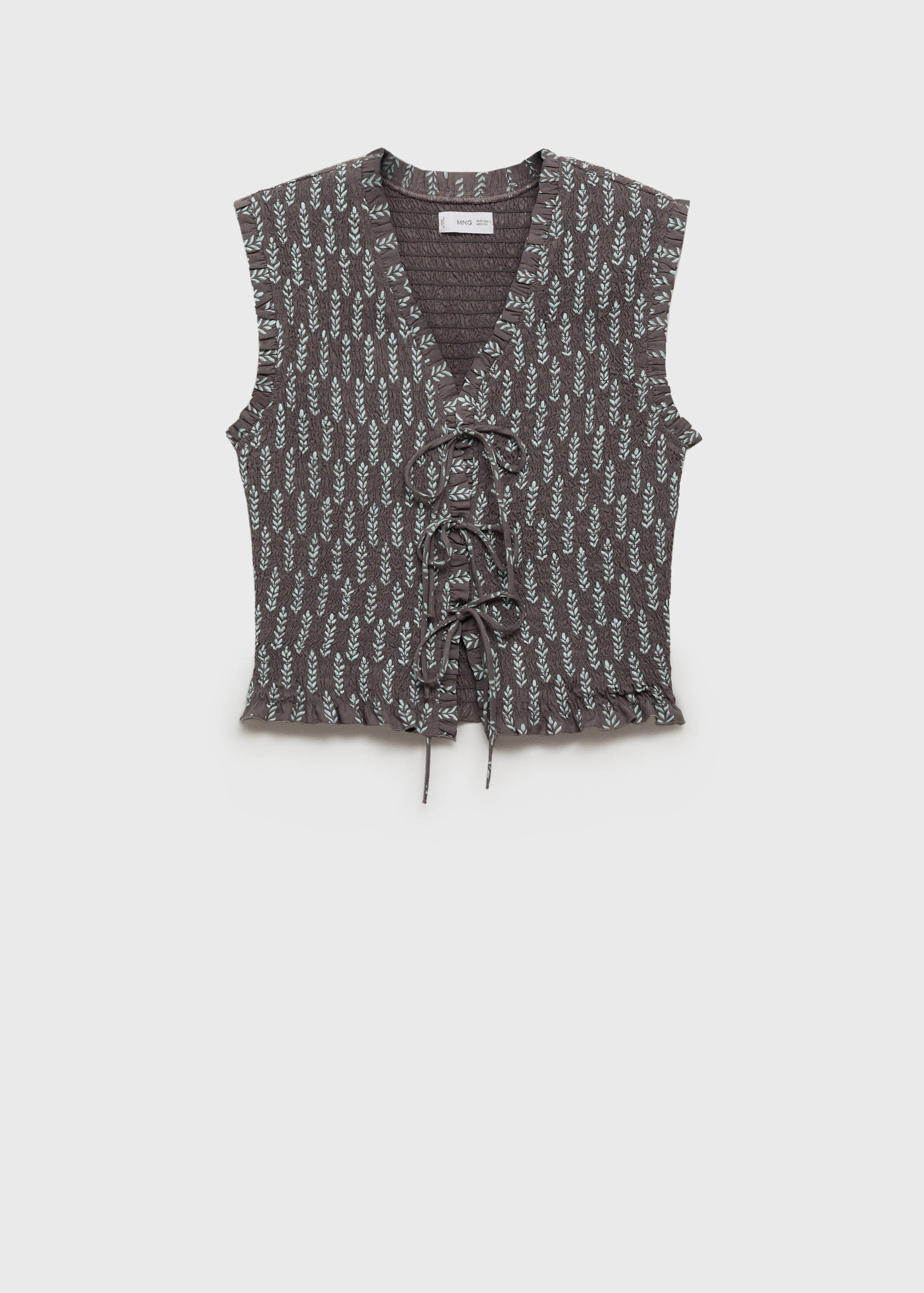 Blusa com rufos e laços - Artigo sem modelo