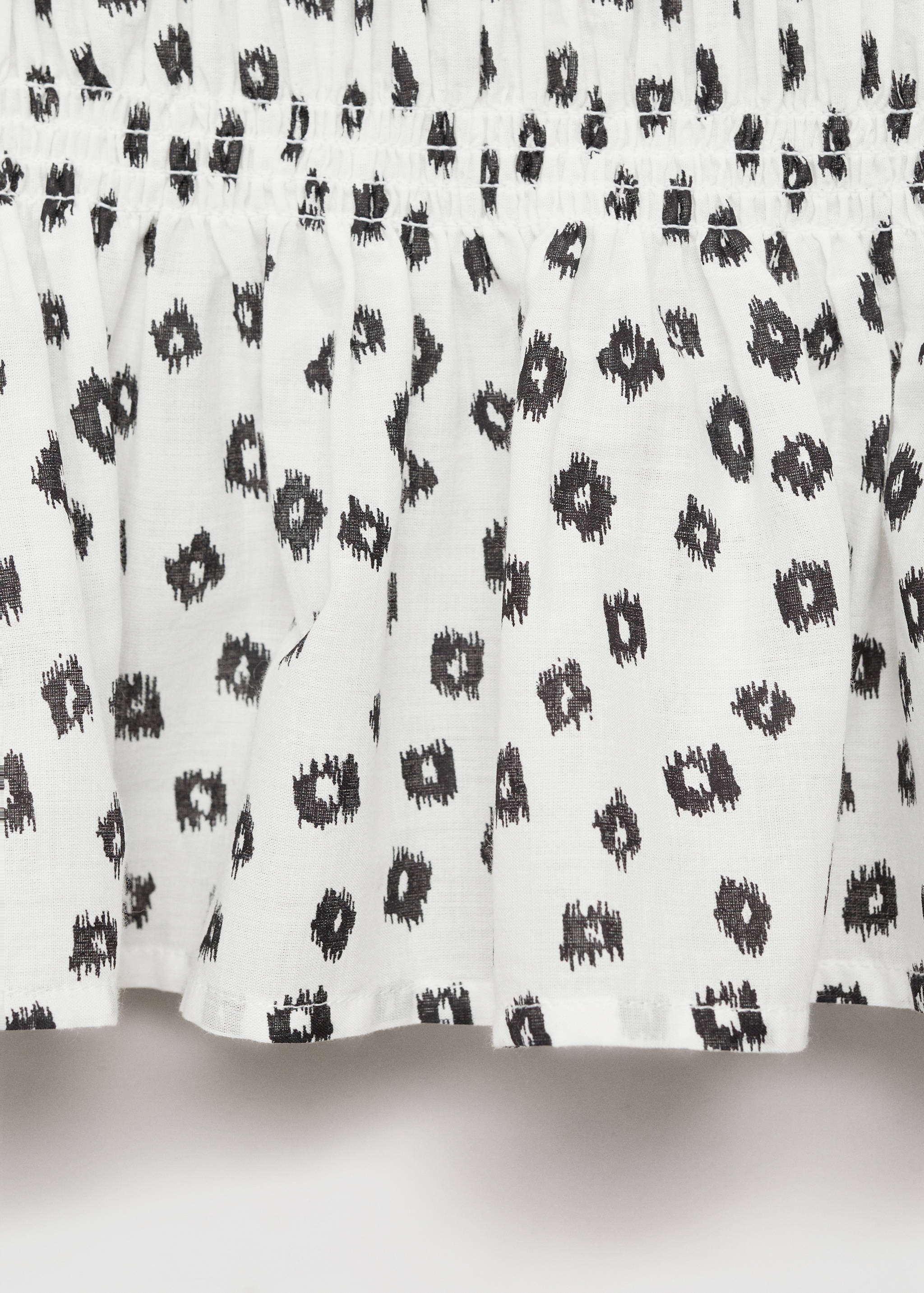 Ruffles printed blouse - Details of the article 0
