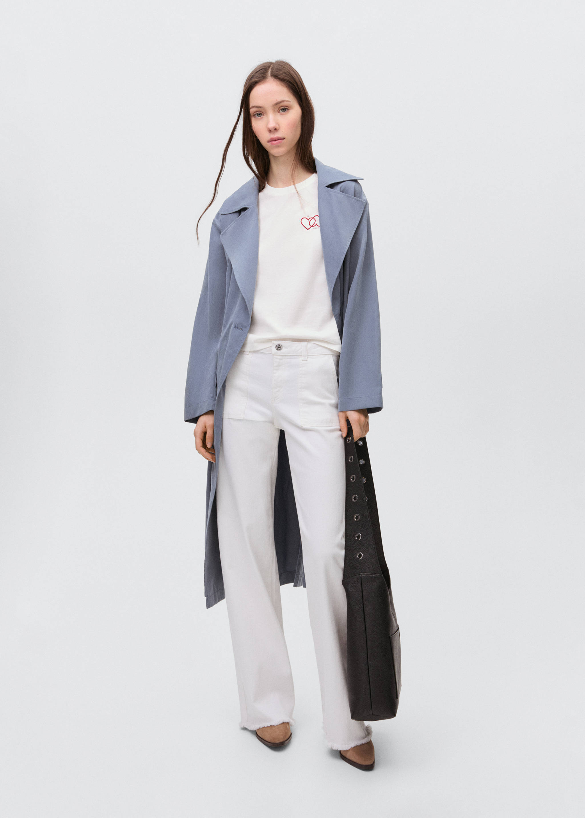 Heart print T-shirt - General plane