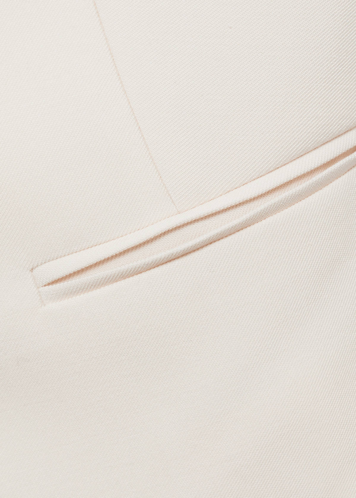 Suit waistcoat with open back — Ecru