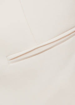 Suit waistcoat with open back — Ecru 8