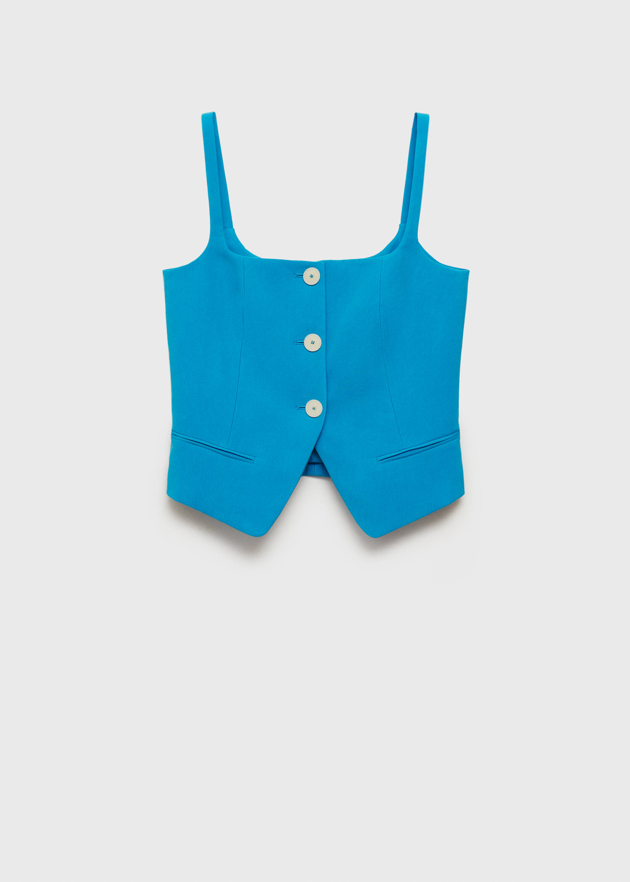 Костюмный жилет с открытой спиной - Изделие без модели