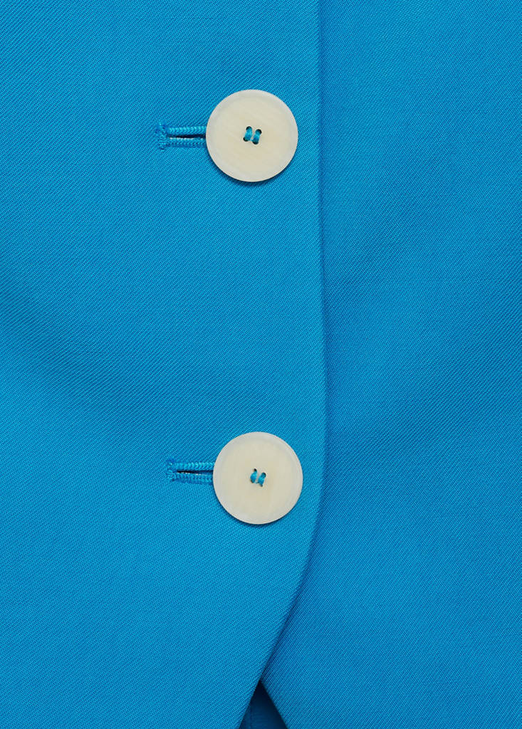 Suit waistcoat with open back — Blue