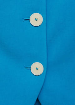 Suit waistcoat with open back — Blue 7