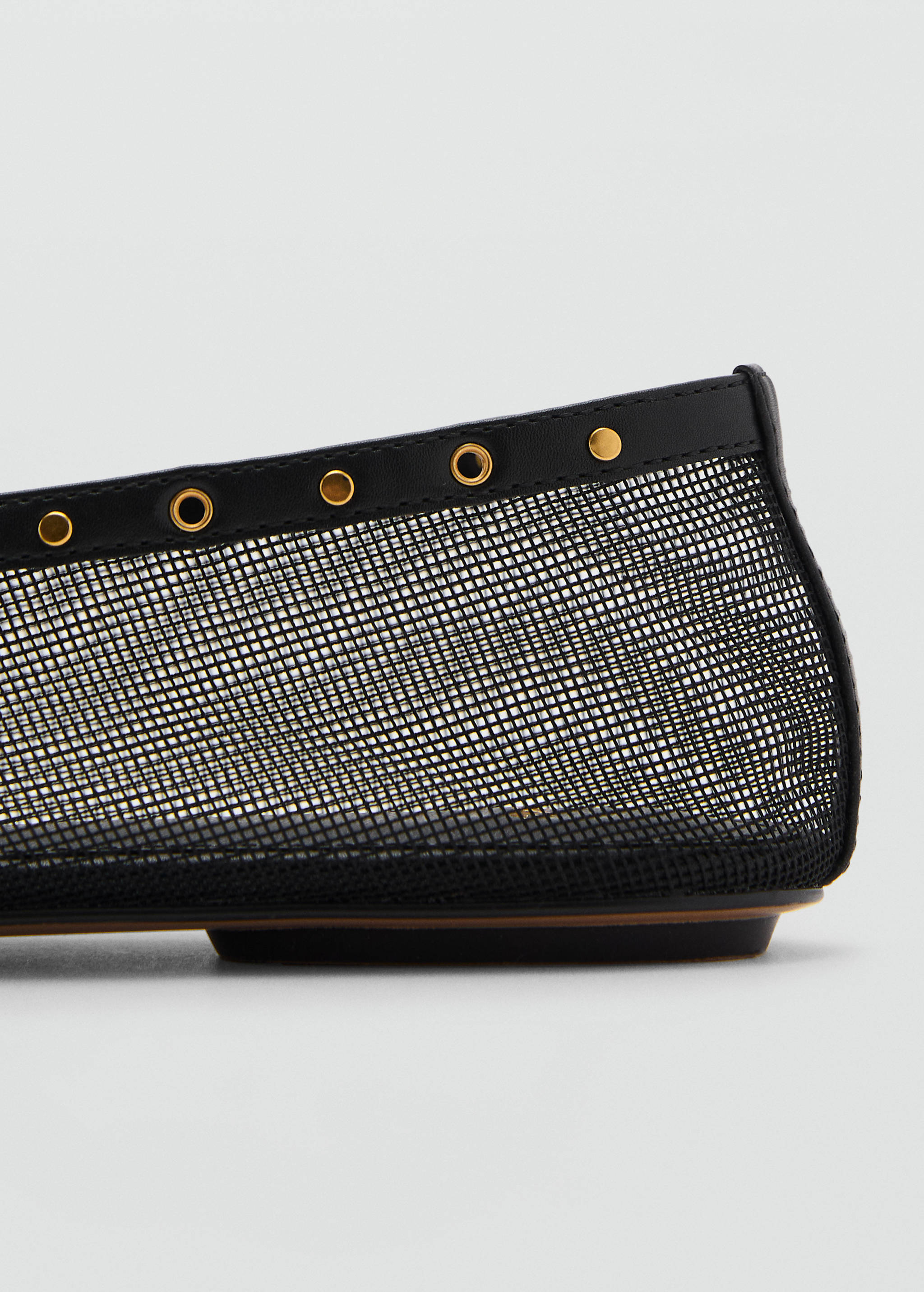 Mesh ballerina flats with die-cut details - Details of the article 1