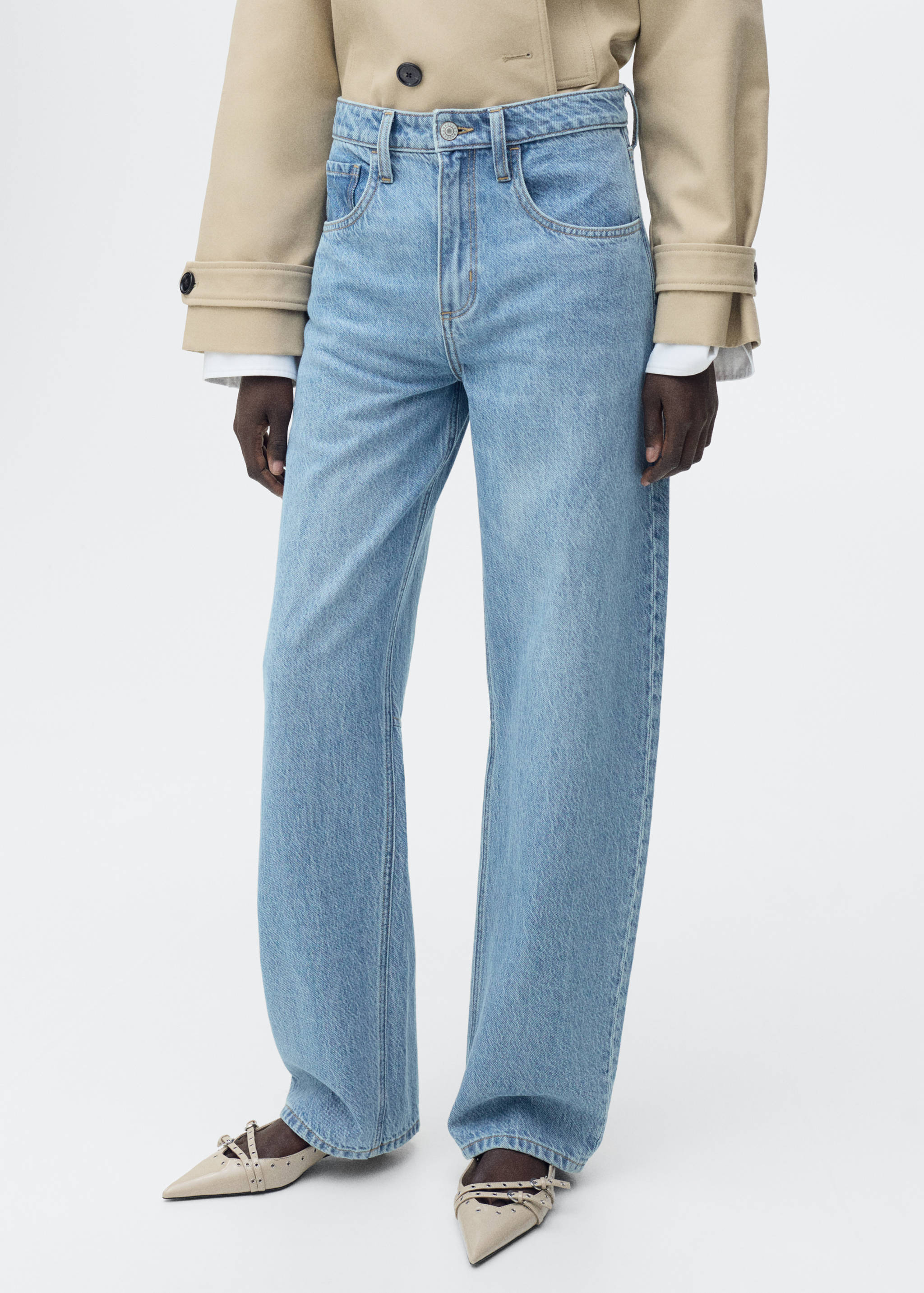 High-rise balloon jeans - Medium plane