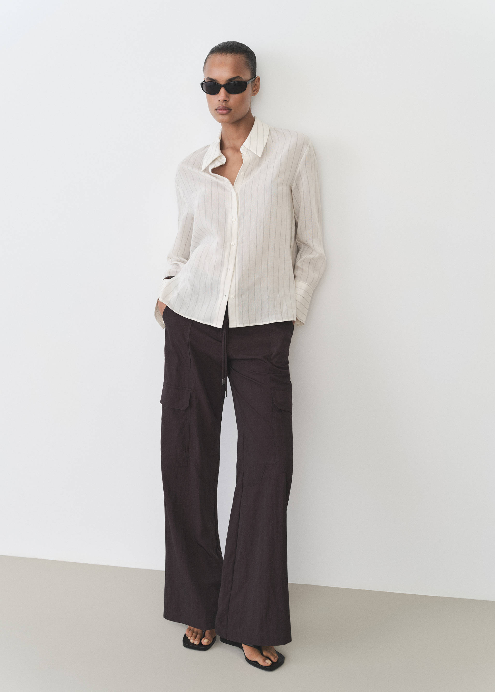 Stripe-print shirt - General plane