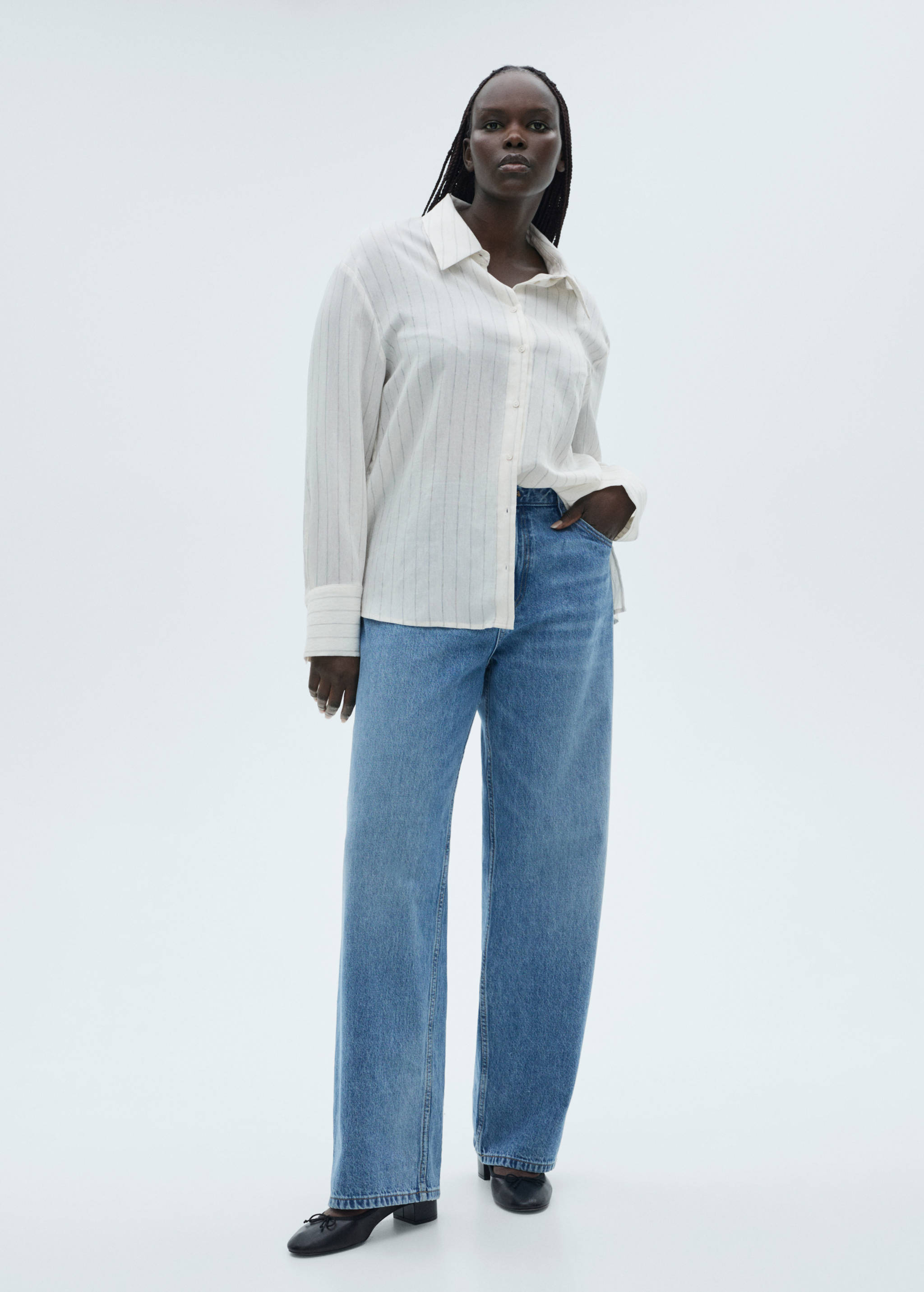 Stripe-print shirt - Details of the article 3