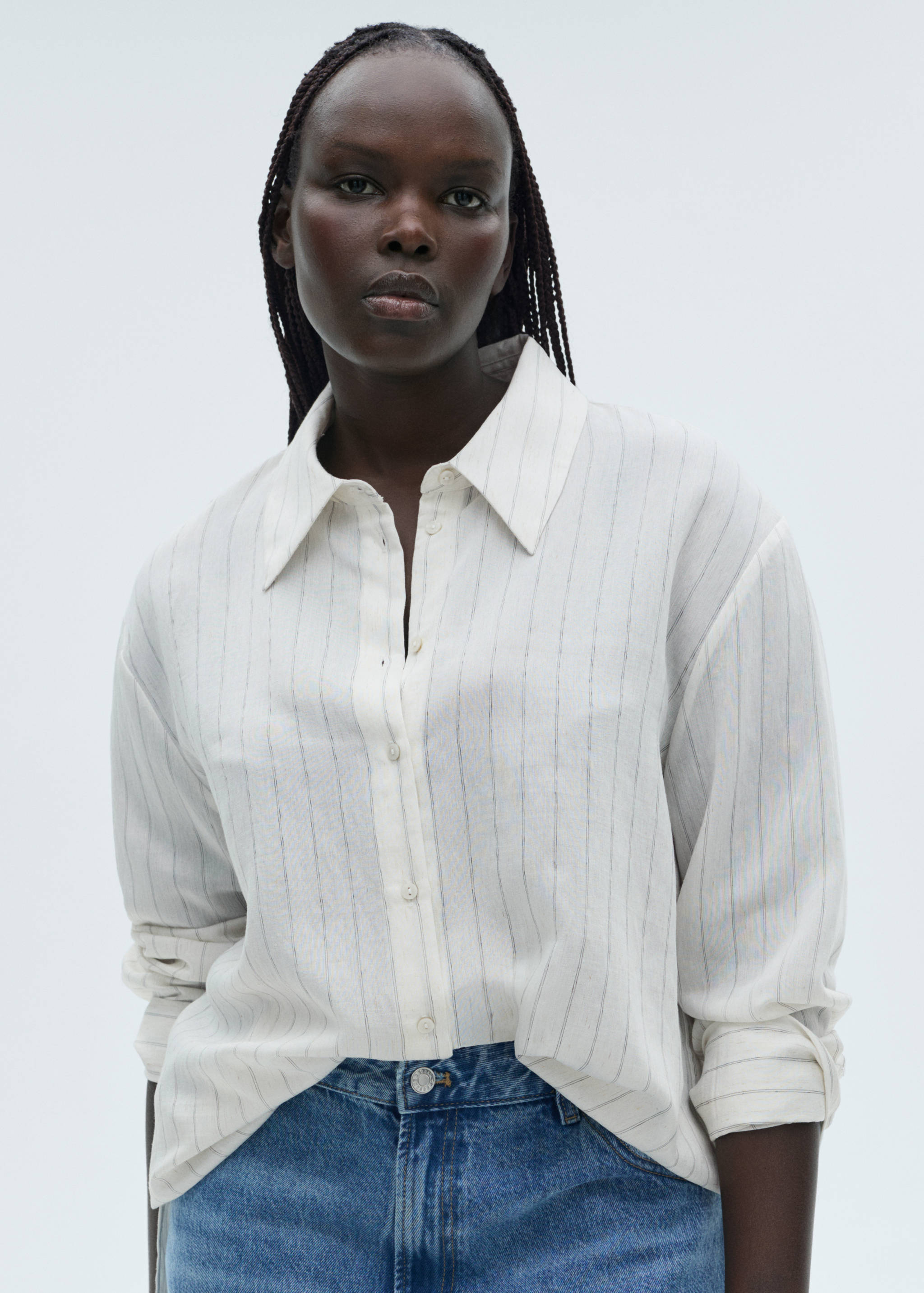 Stripe-print shirt - Details of the article 5