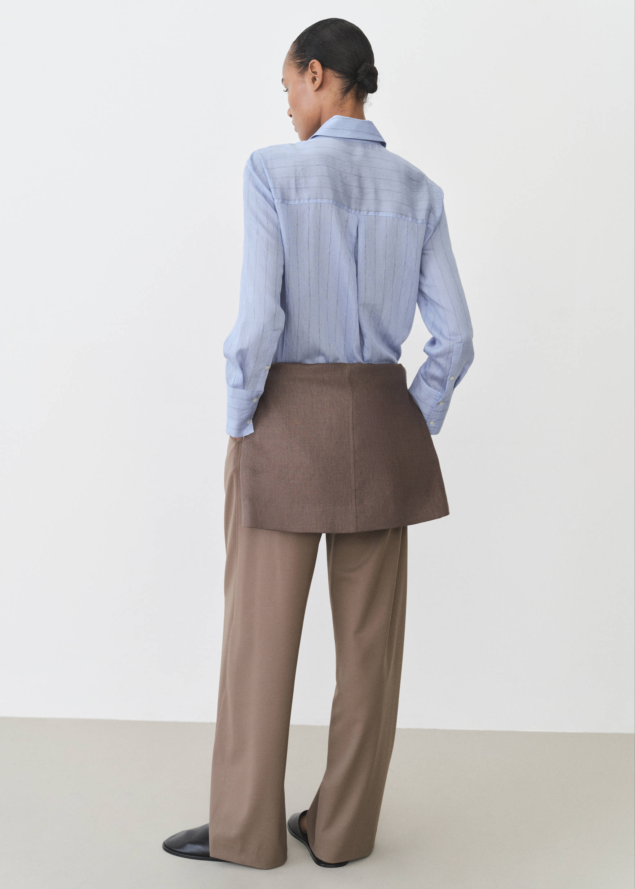 Stripe-print shirt - Reverse of the article