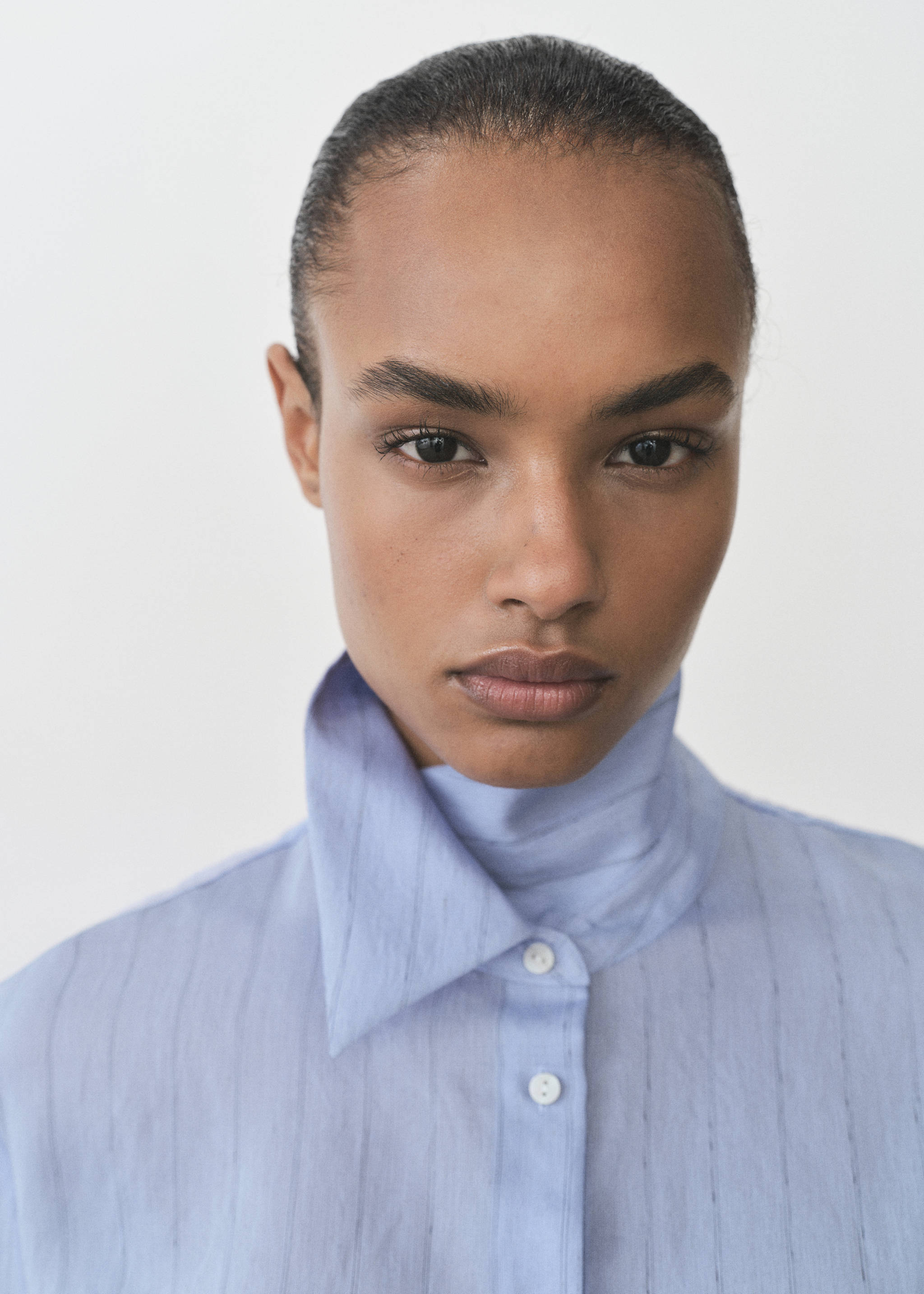 Stripe-print shirt - Details of the article 1