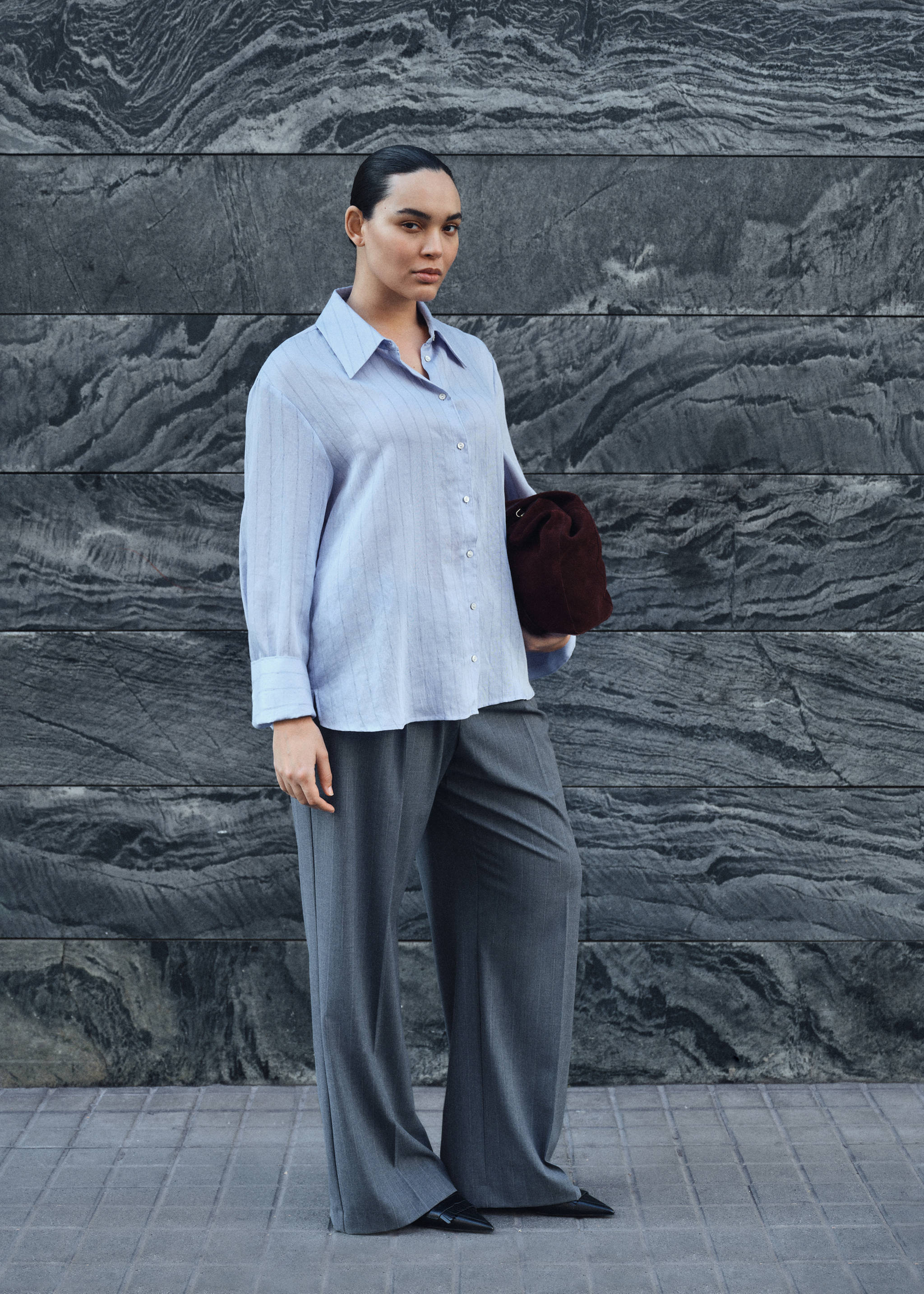 Stripe-print shirt - Details of the article 7