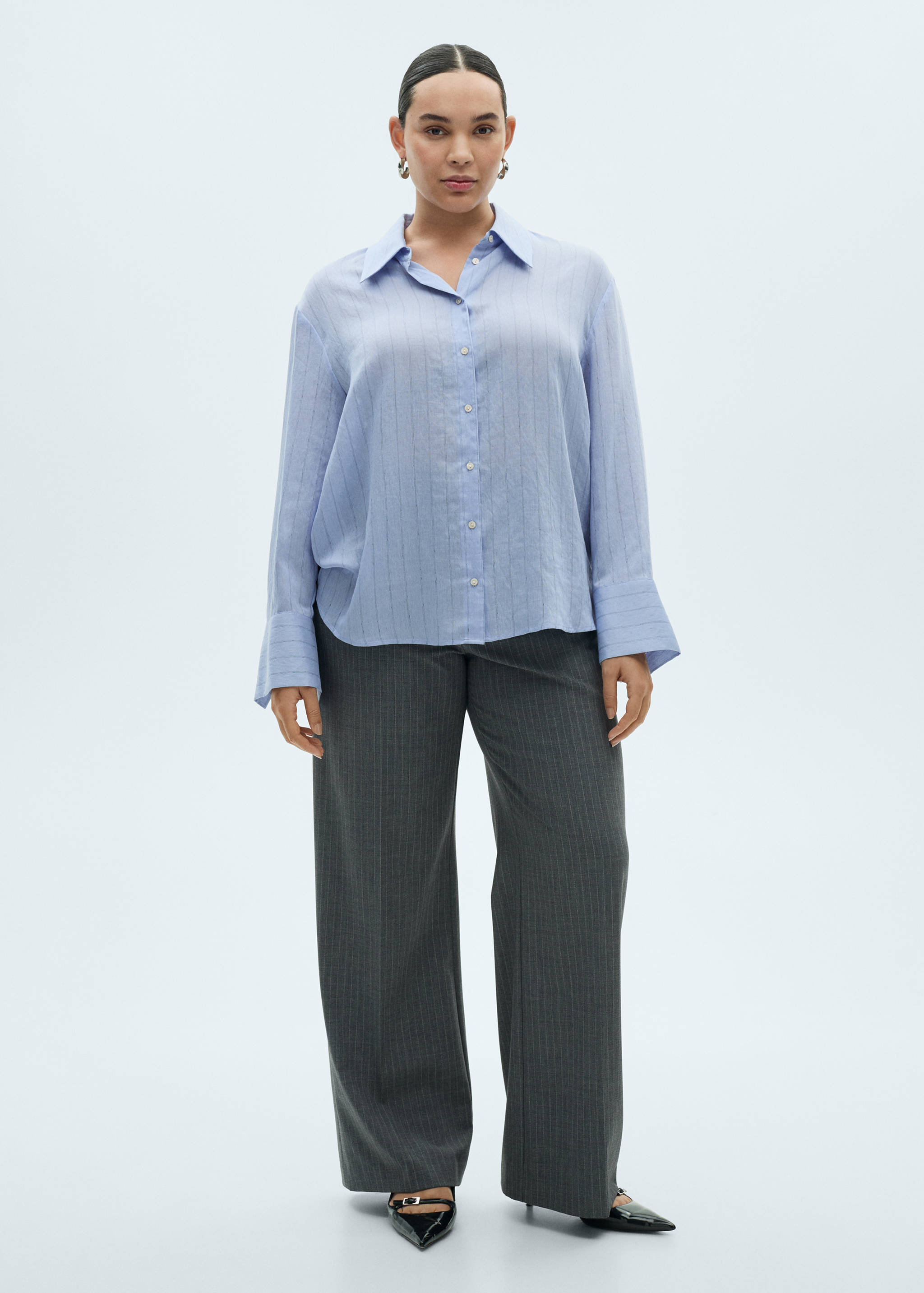 Stripe-print shirt - Details of the article 3