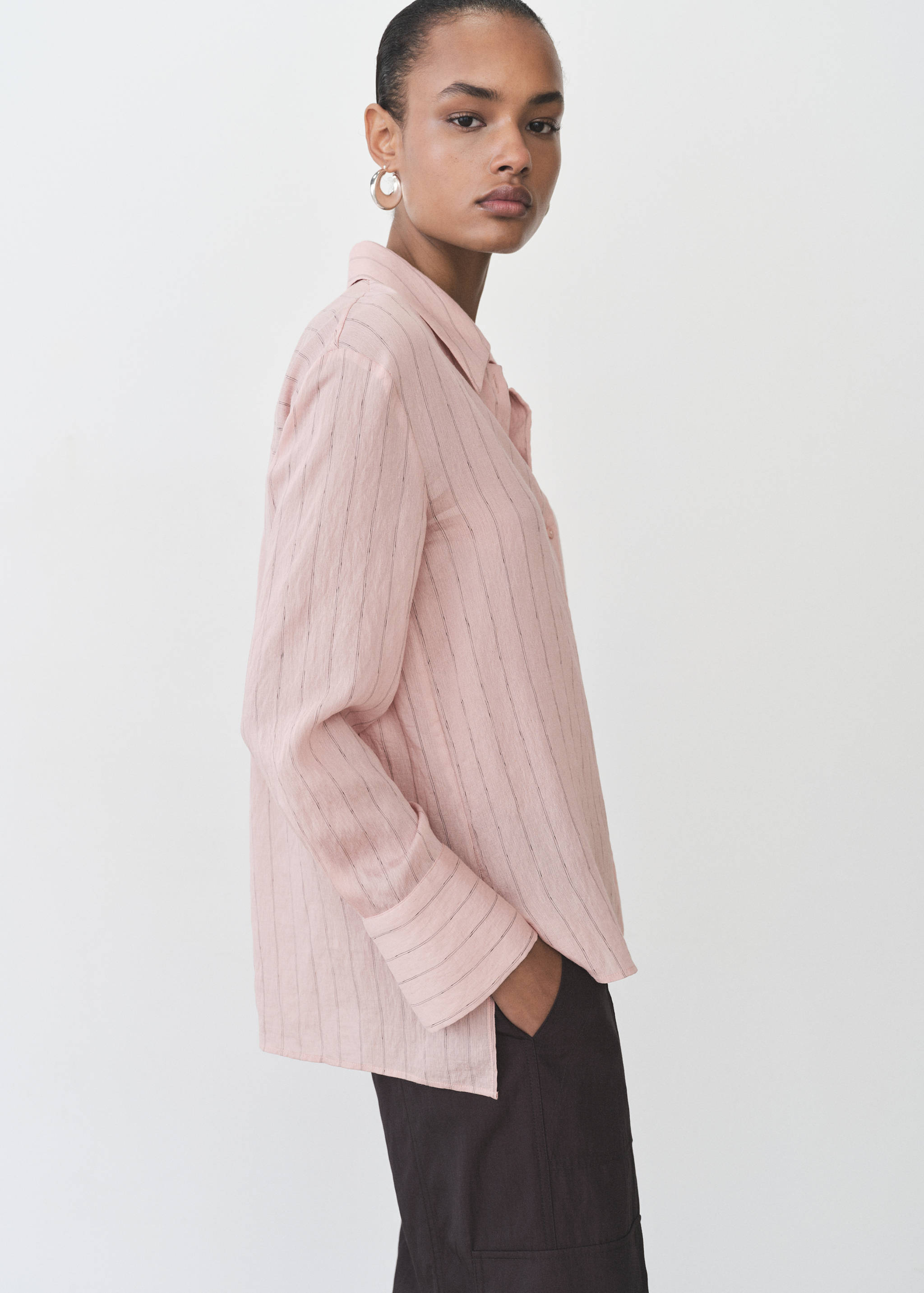 Stripe-print shirt - Medium plane