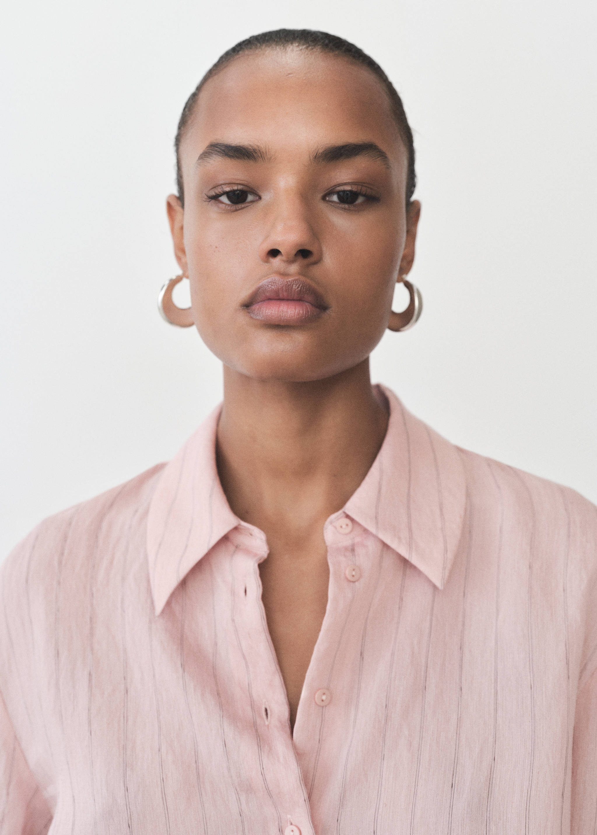 Stripe-print shirt - Details of the article 1