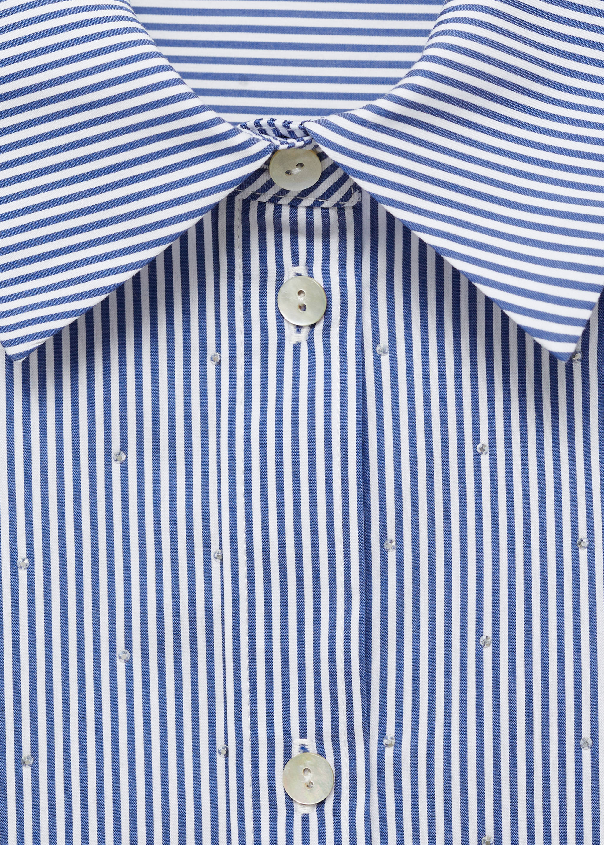 Striped shirt with rhinestone detail - Details of the article 8