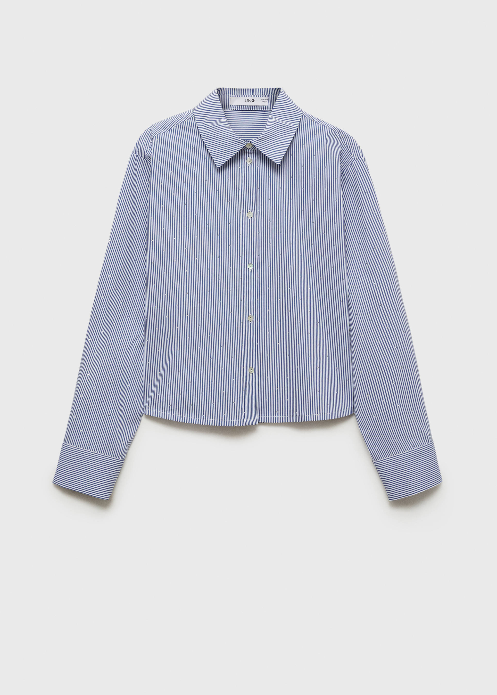 Striped shirt with rhinestone detail - Article without model