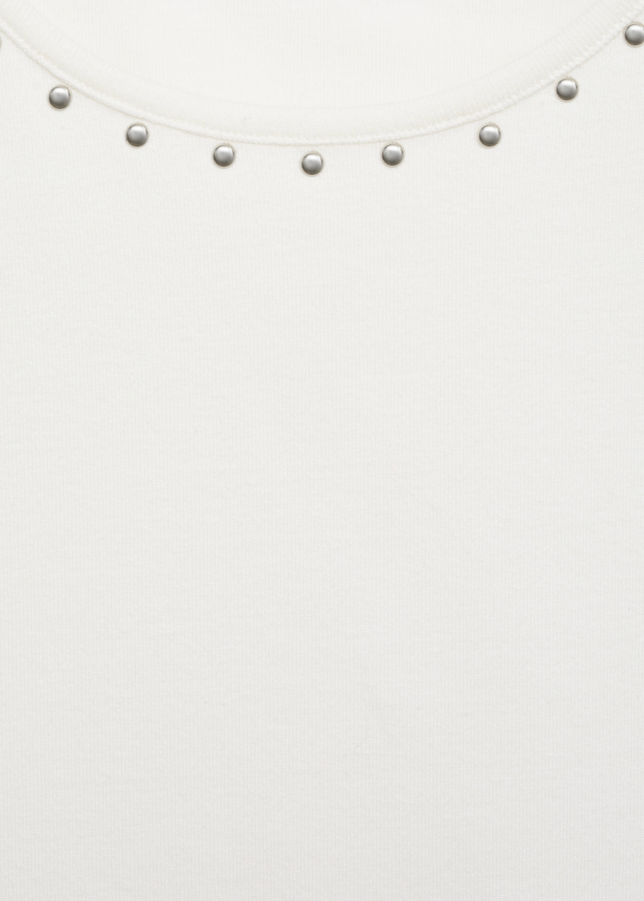 Cotton top with stud detail - Details of the article 8