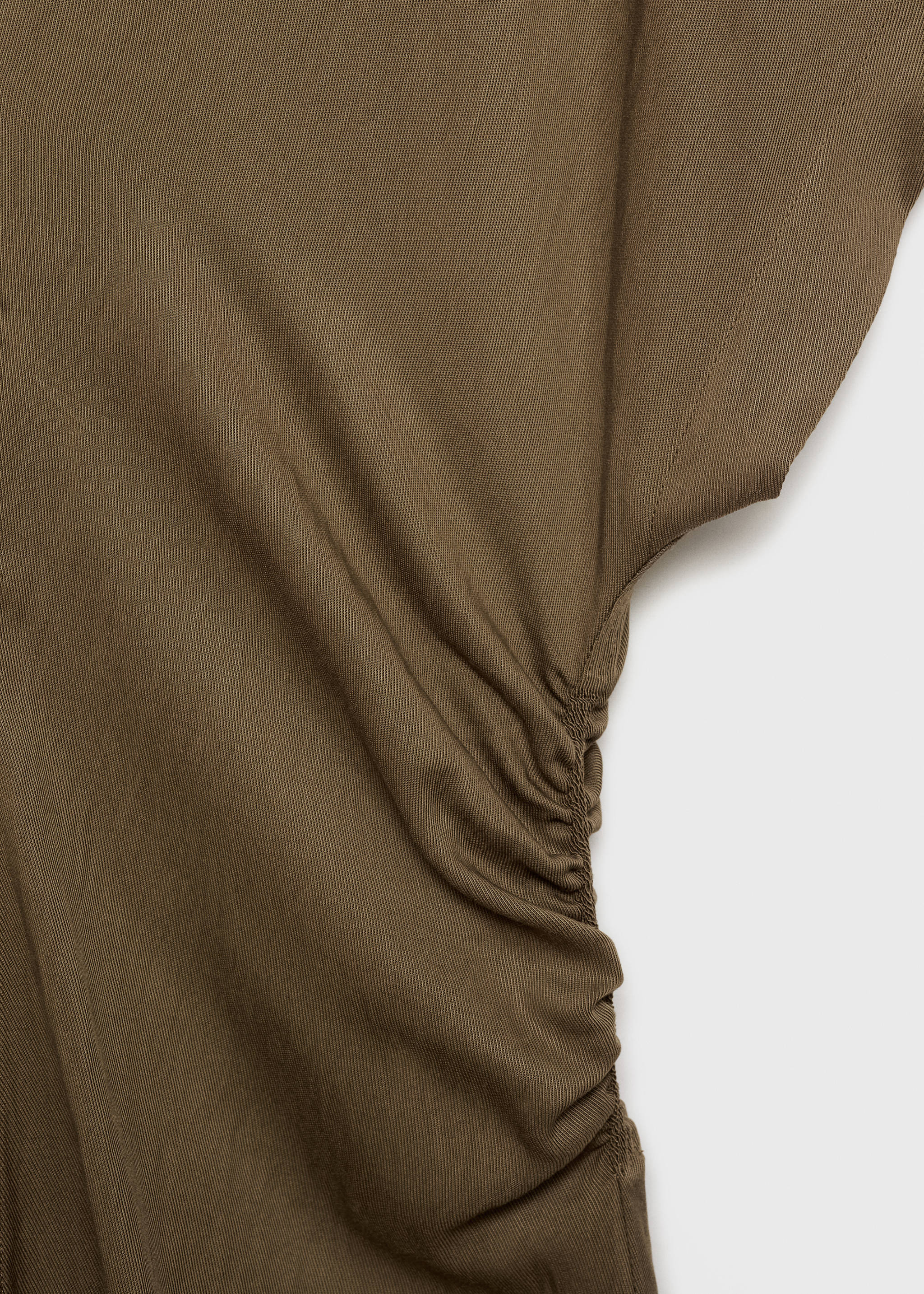 Vestido com mistura de liocel e pormenores drapeados - Pormenor do artigo 8