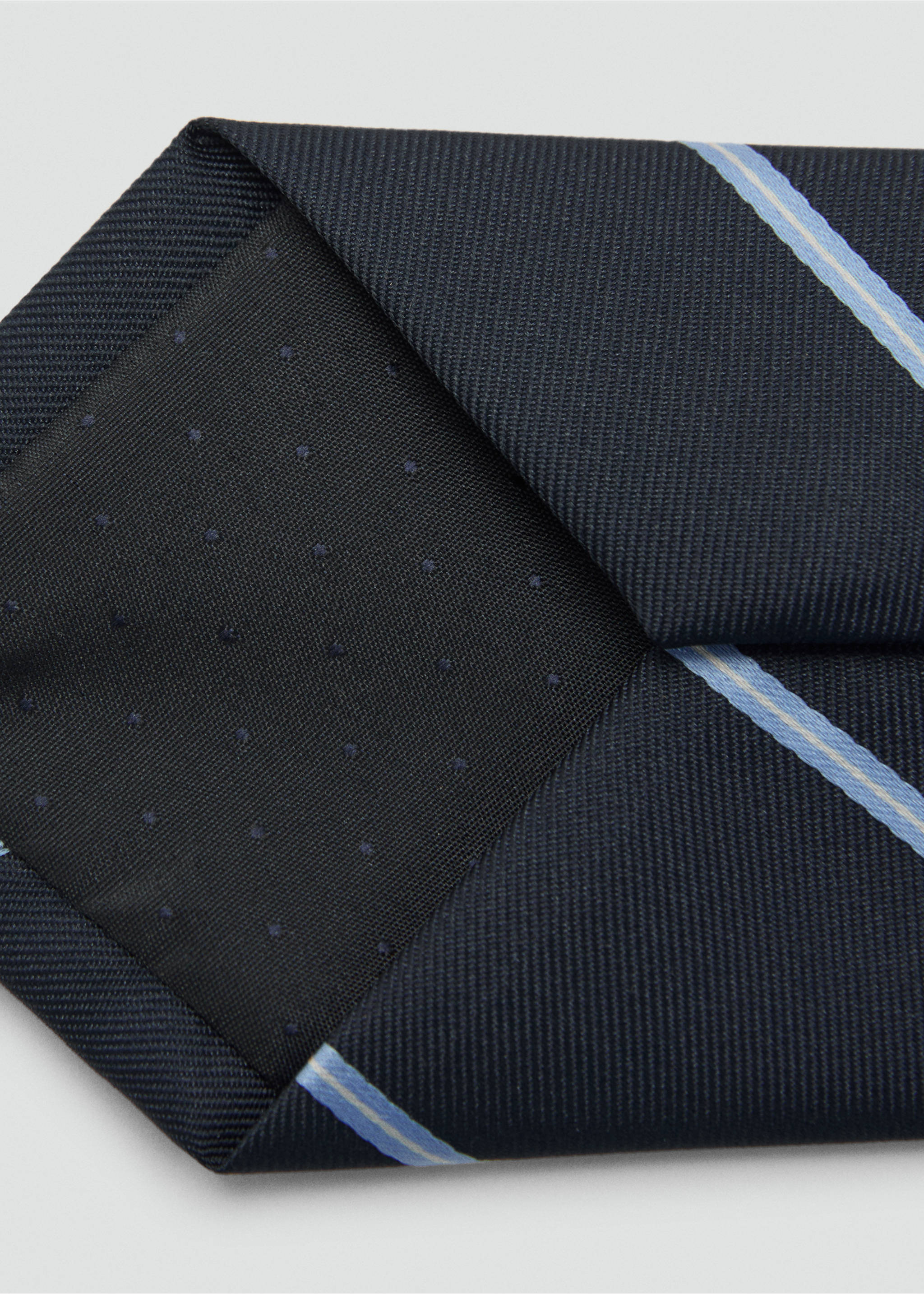 Corbata rayas - Detalle del artículo 1, Azul marino. Ref: 87035756-00.