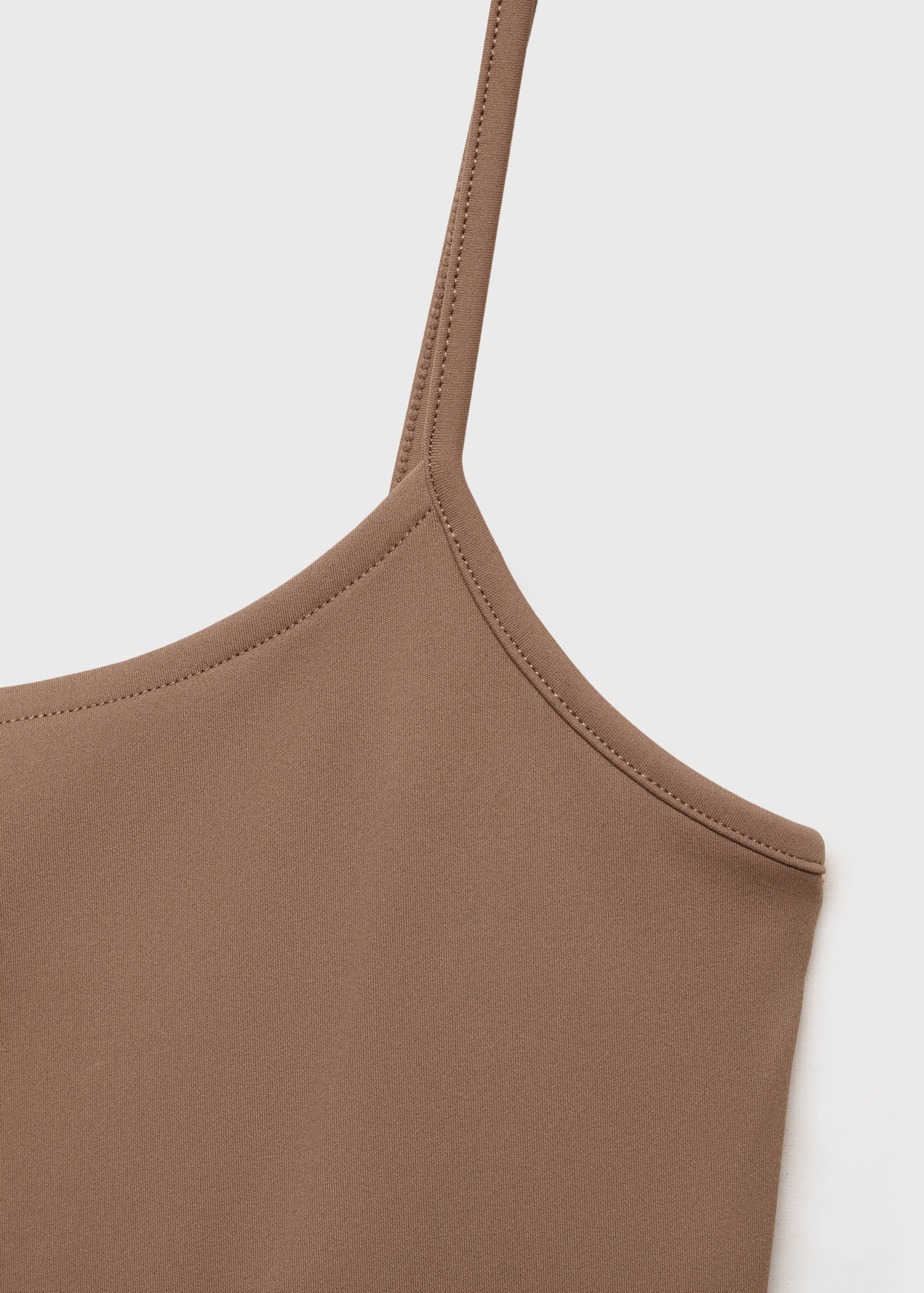 Fitted top with thin straps - Details of the article 0