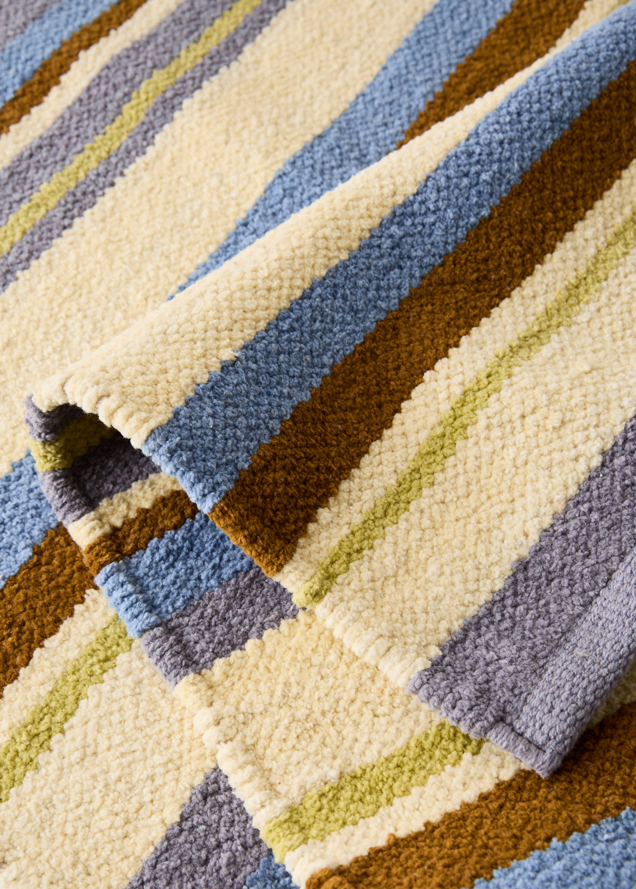 Детски килим от памука на цветни райета - Данни за артикула 2