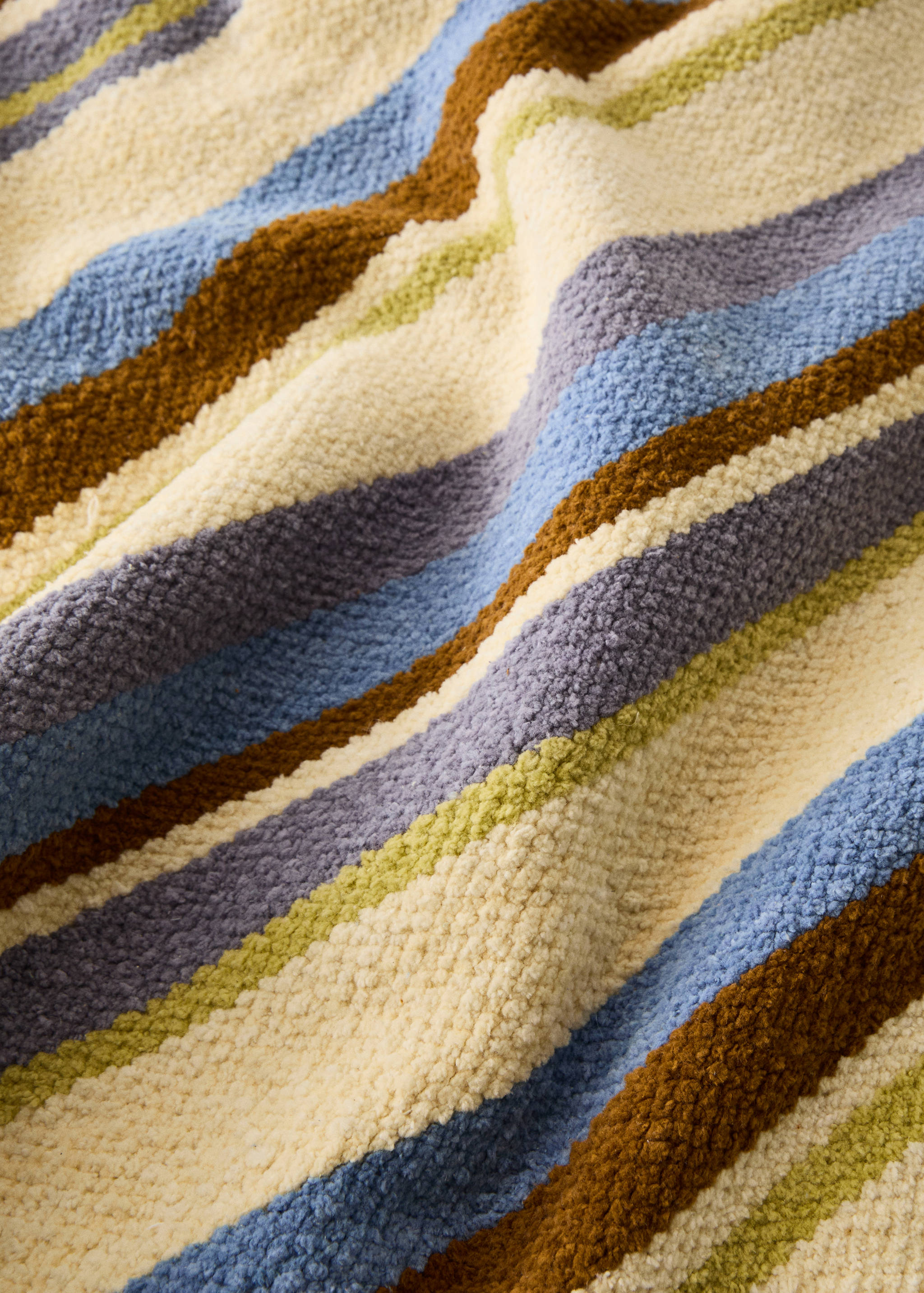 Детски килим от памука на цветни райета - Данни за артикула 3