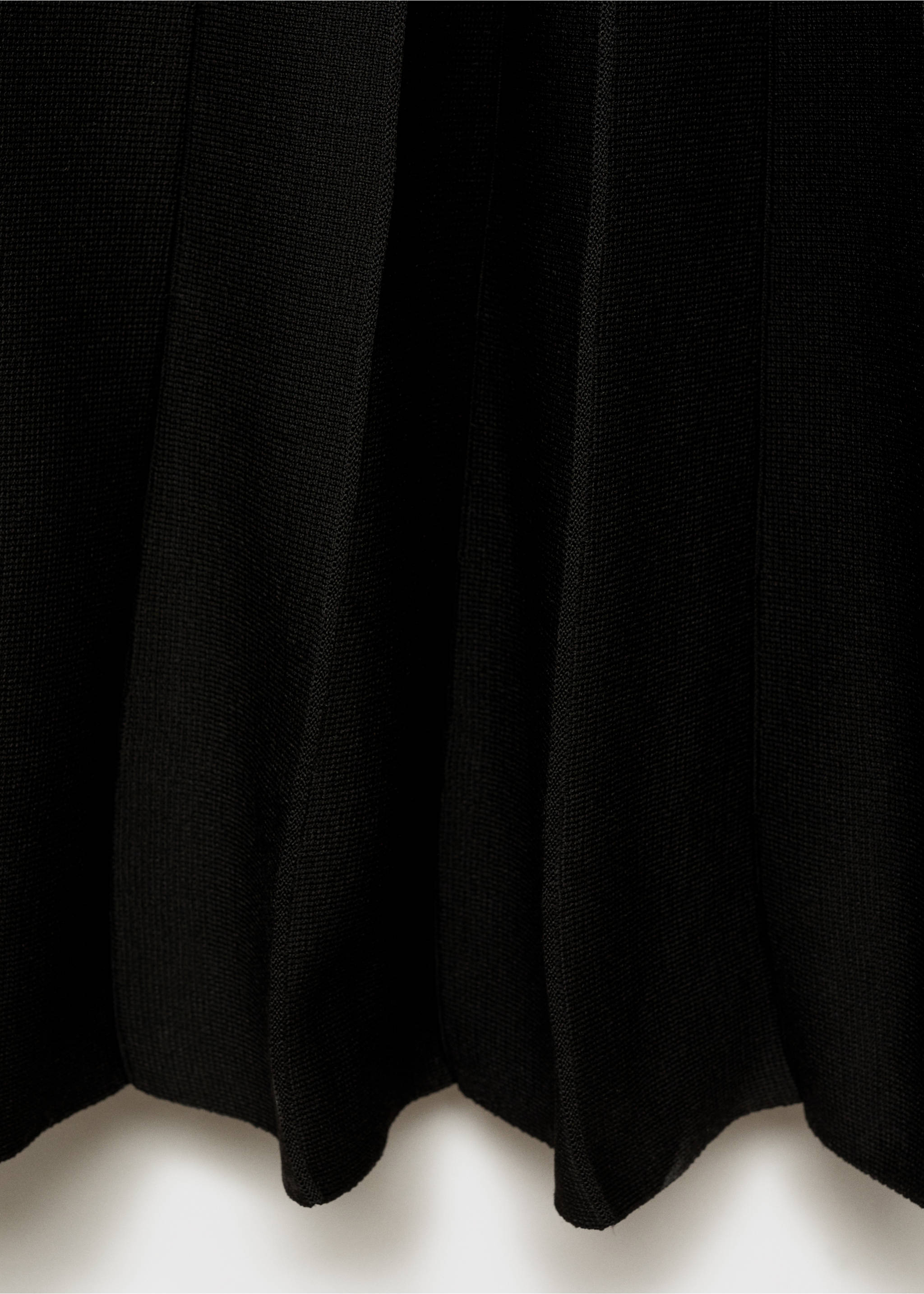 Strapless flared knitted dress - Details of the article 0, Black. Ref: 87035763-00.