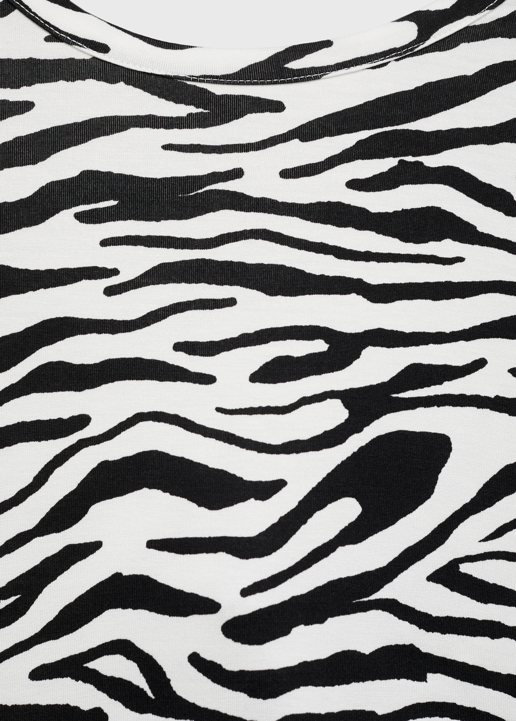 Getailleerde mini-jurk met zebraprint - Detail van het artikel 8