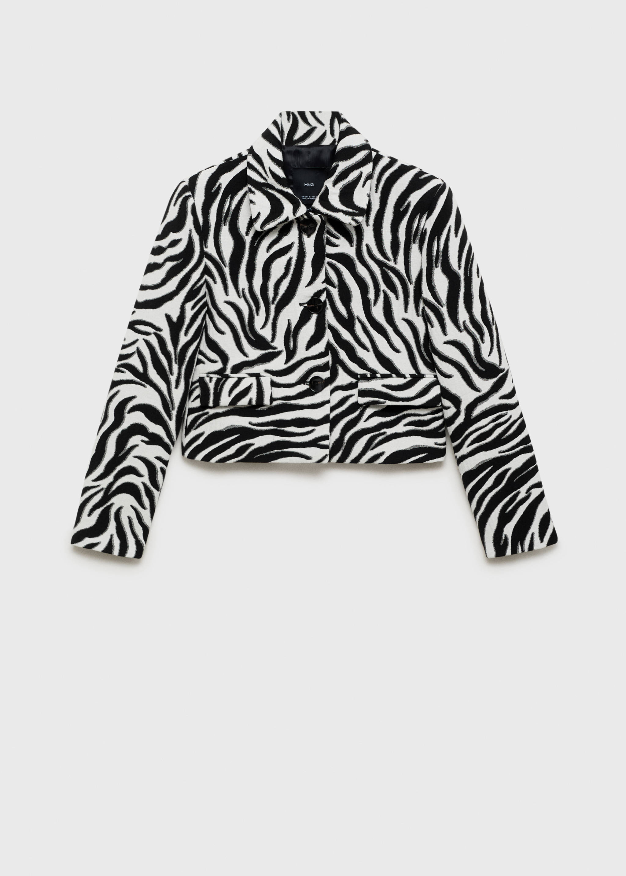 Zebra-print jacket with buttons - Article without model