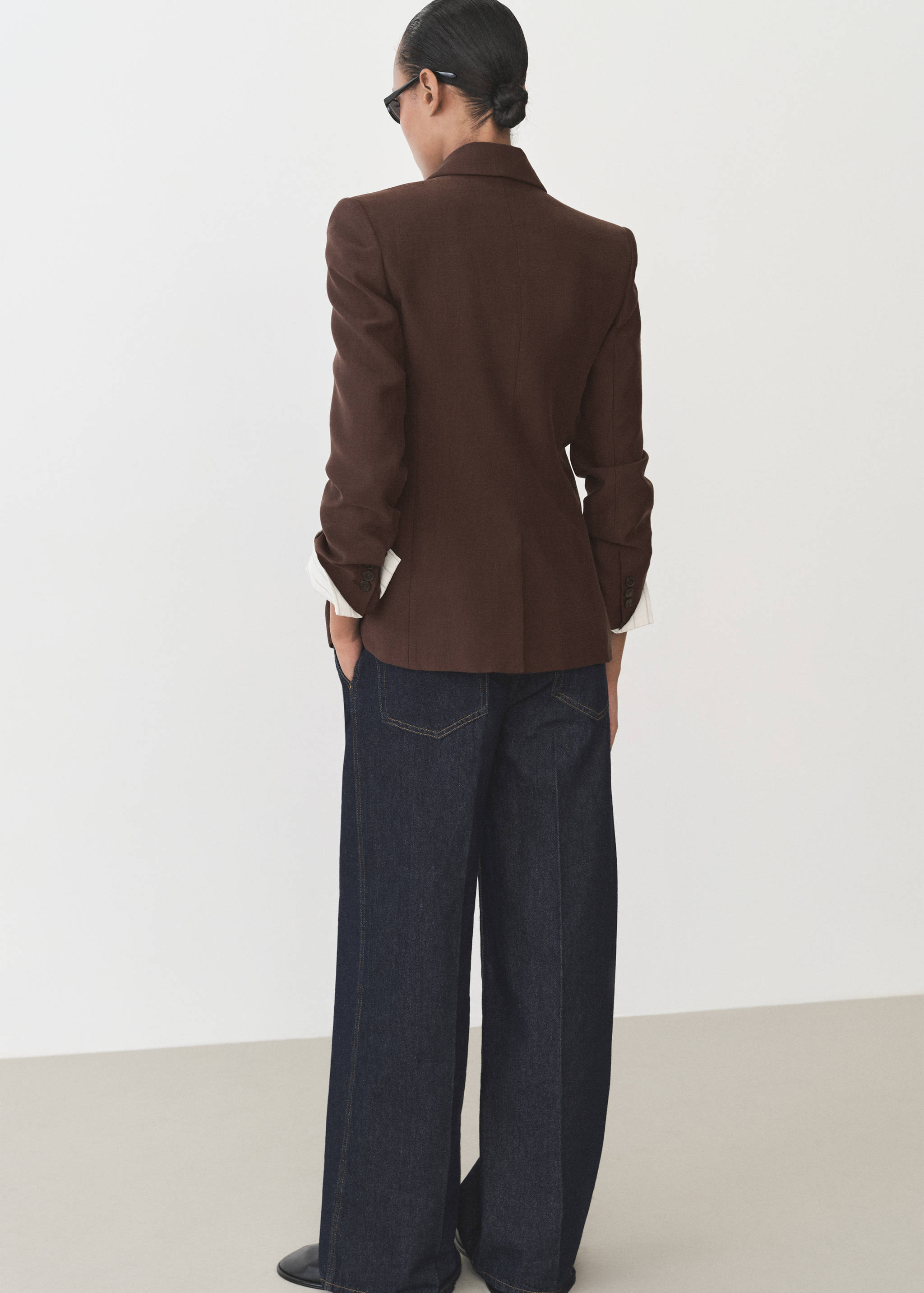 莱赛尔纤维修身西装外套 - null