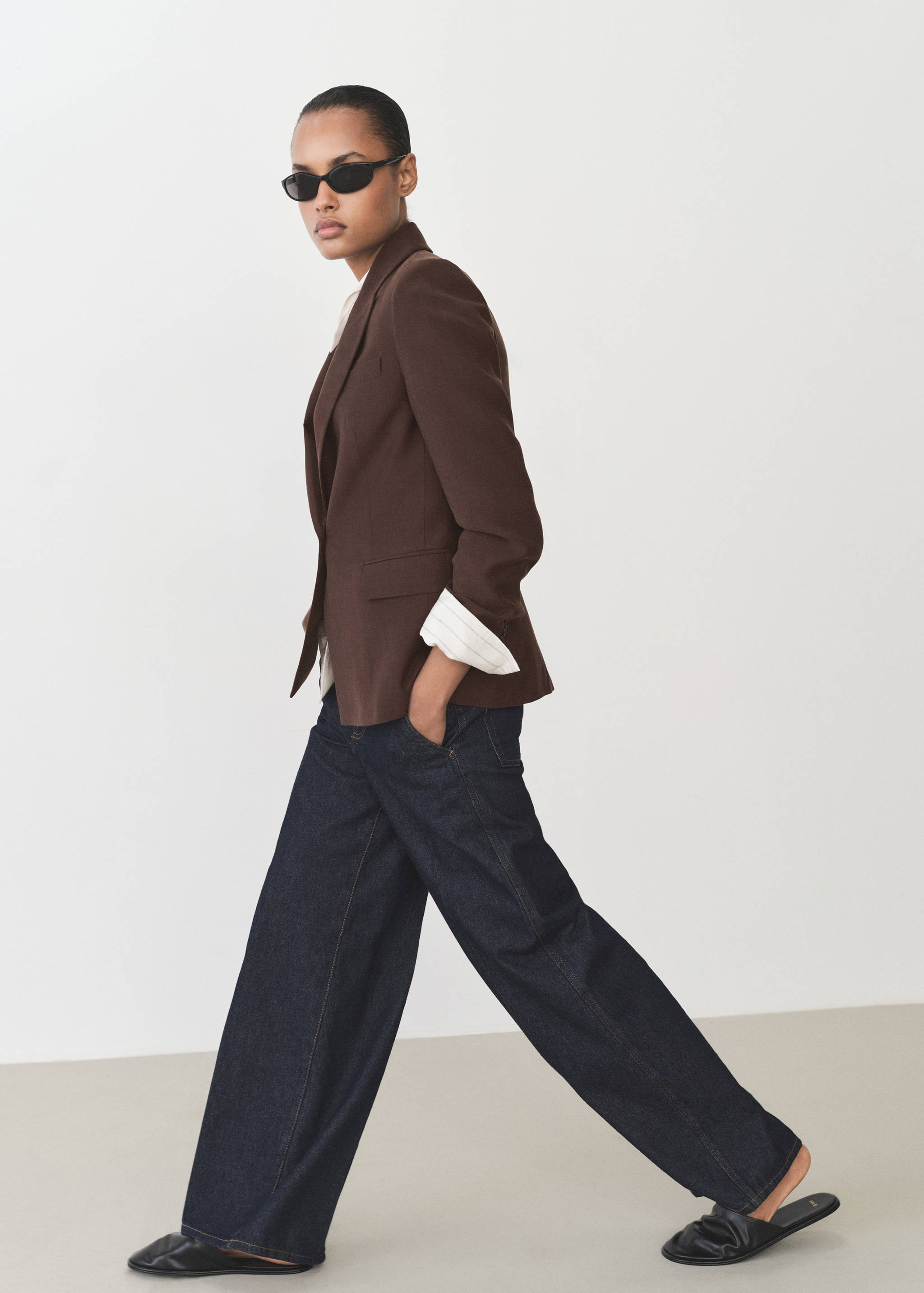 莱赛尔纤维修身西装外套 - null