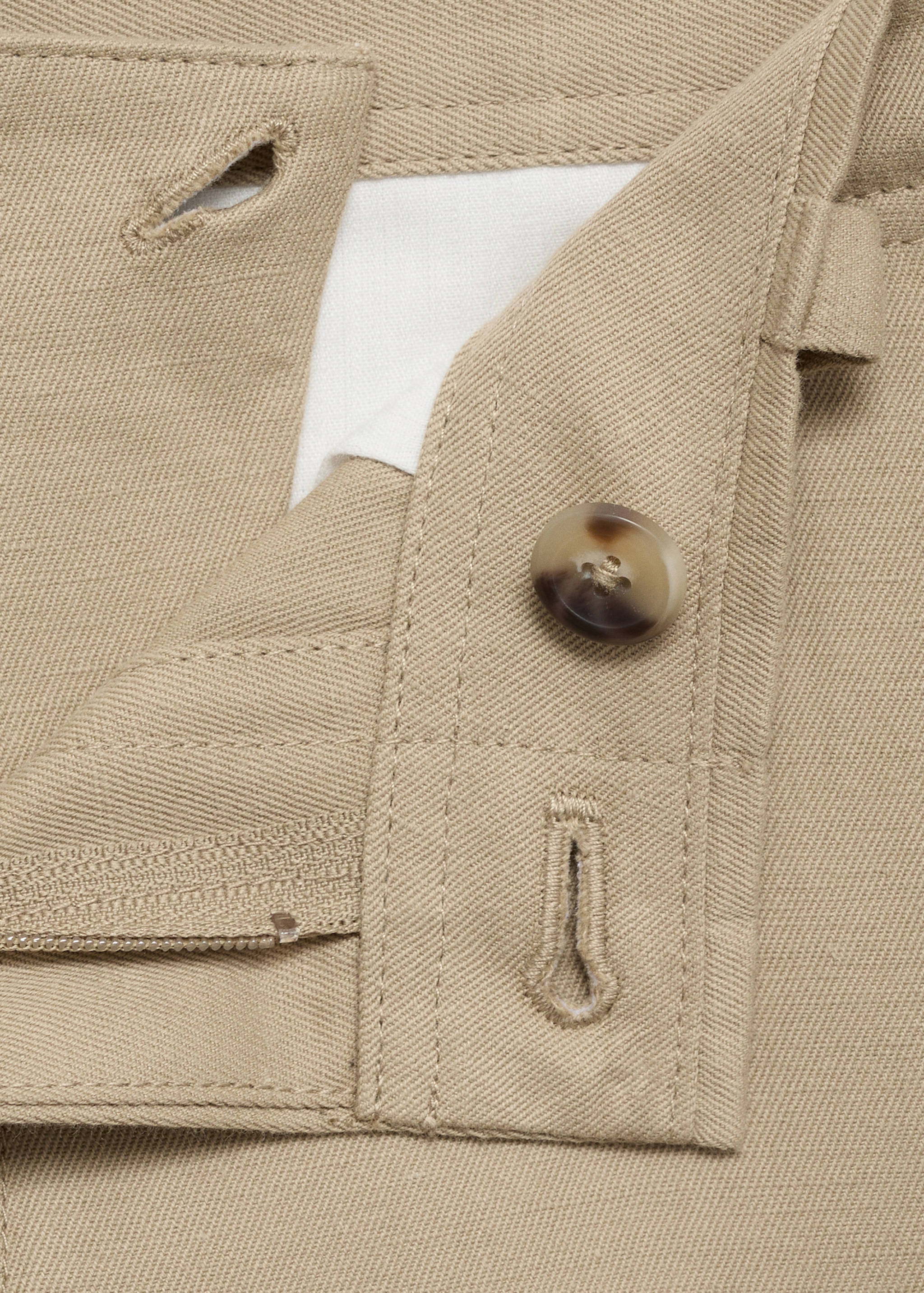 Linen-blend regular-fit pants - Details of the article 8