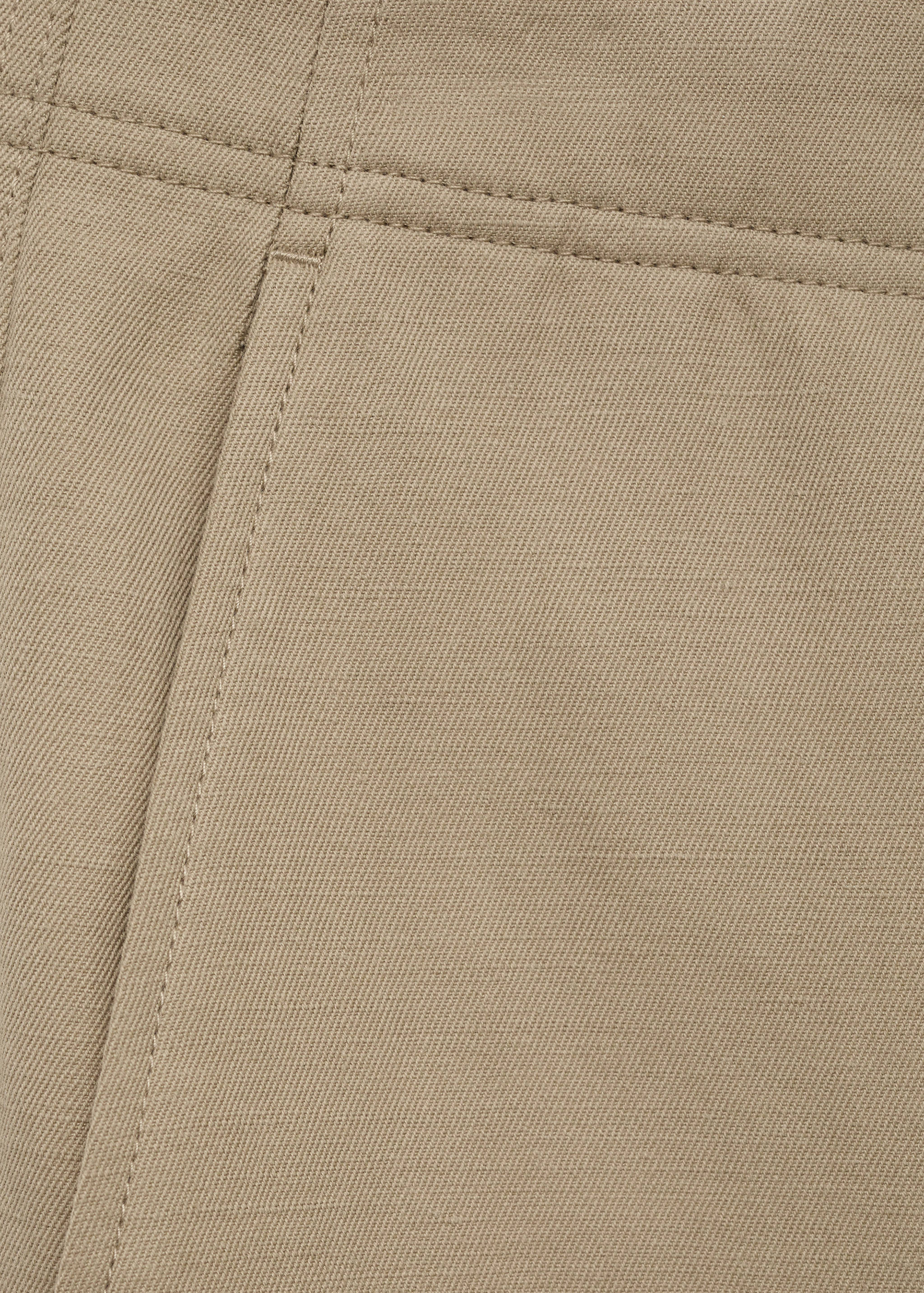 Linen-blend regular-fit pants - Details of the article 0