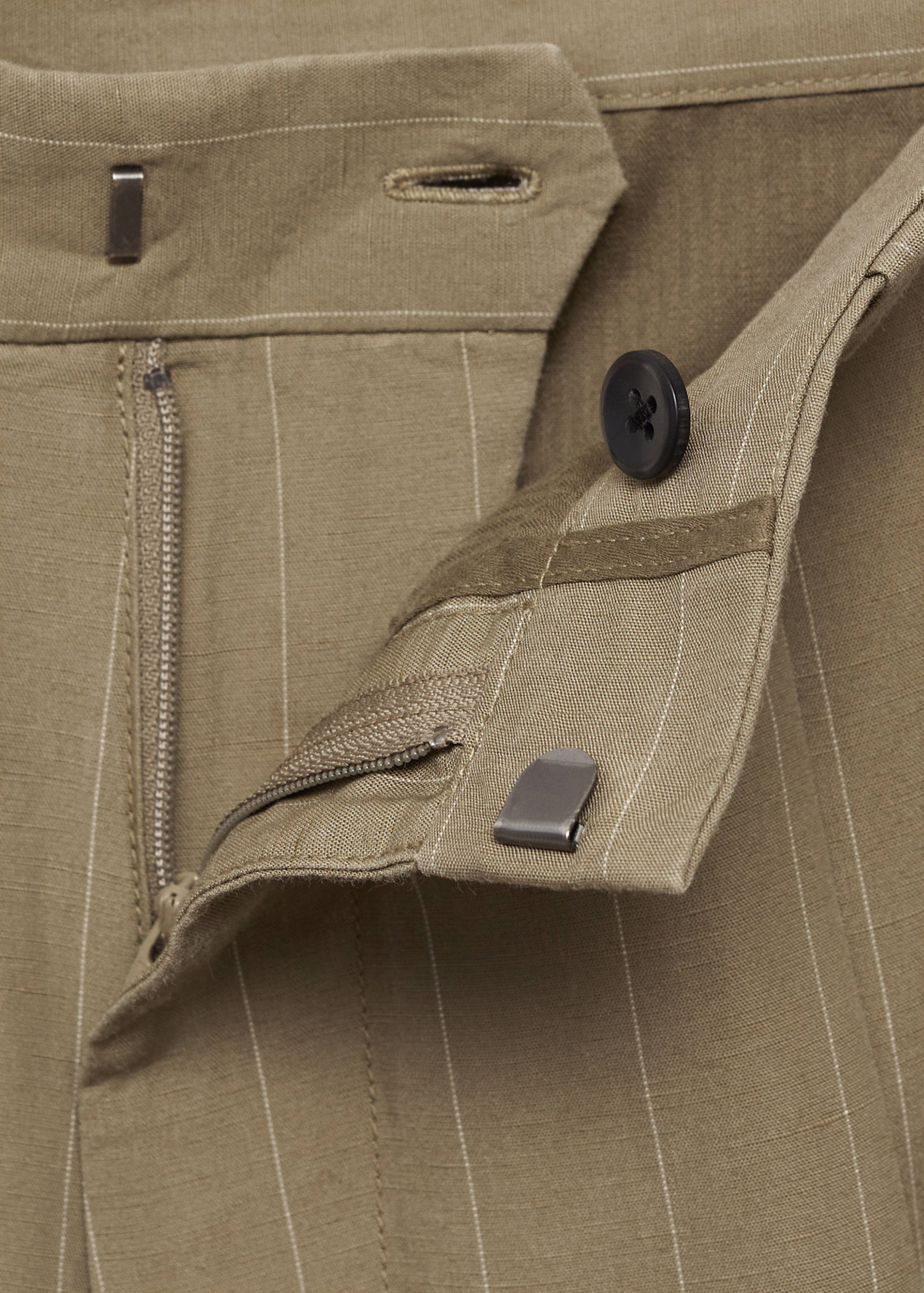 Pinstripe linen pants - Details of the article 8
